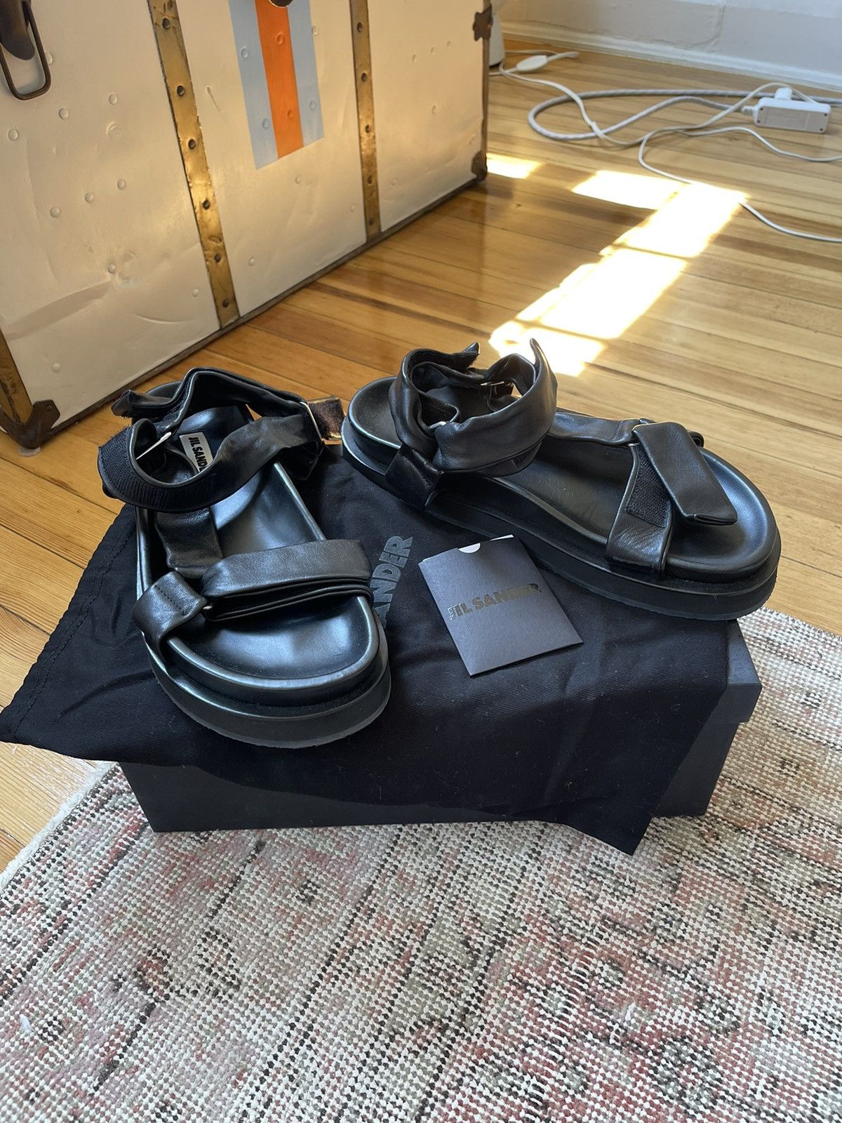 Jil Sander ✨ Jil Sander Leather Sandals 💖 SIZE 42 💖 Size US 9 / EU 42 - 1 Thumbnail