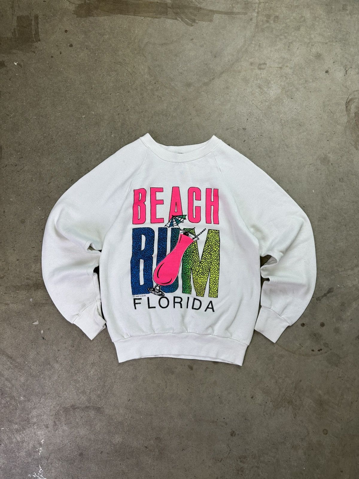 Vintage vintage 80s beach bum florida crewneck small Size US S / EU 44-46 / 1 - 1 Thumbnail