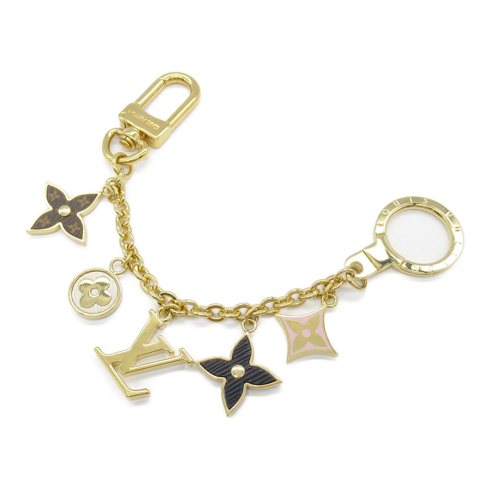 Louis Vuitton Louis Vuitton Bijou Sack Chenne Spring Street Bag Charm Gp (Gold Plated) Monogram Flower Gold Size ONE SIZE - 1 Thumbnail