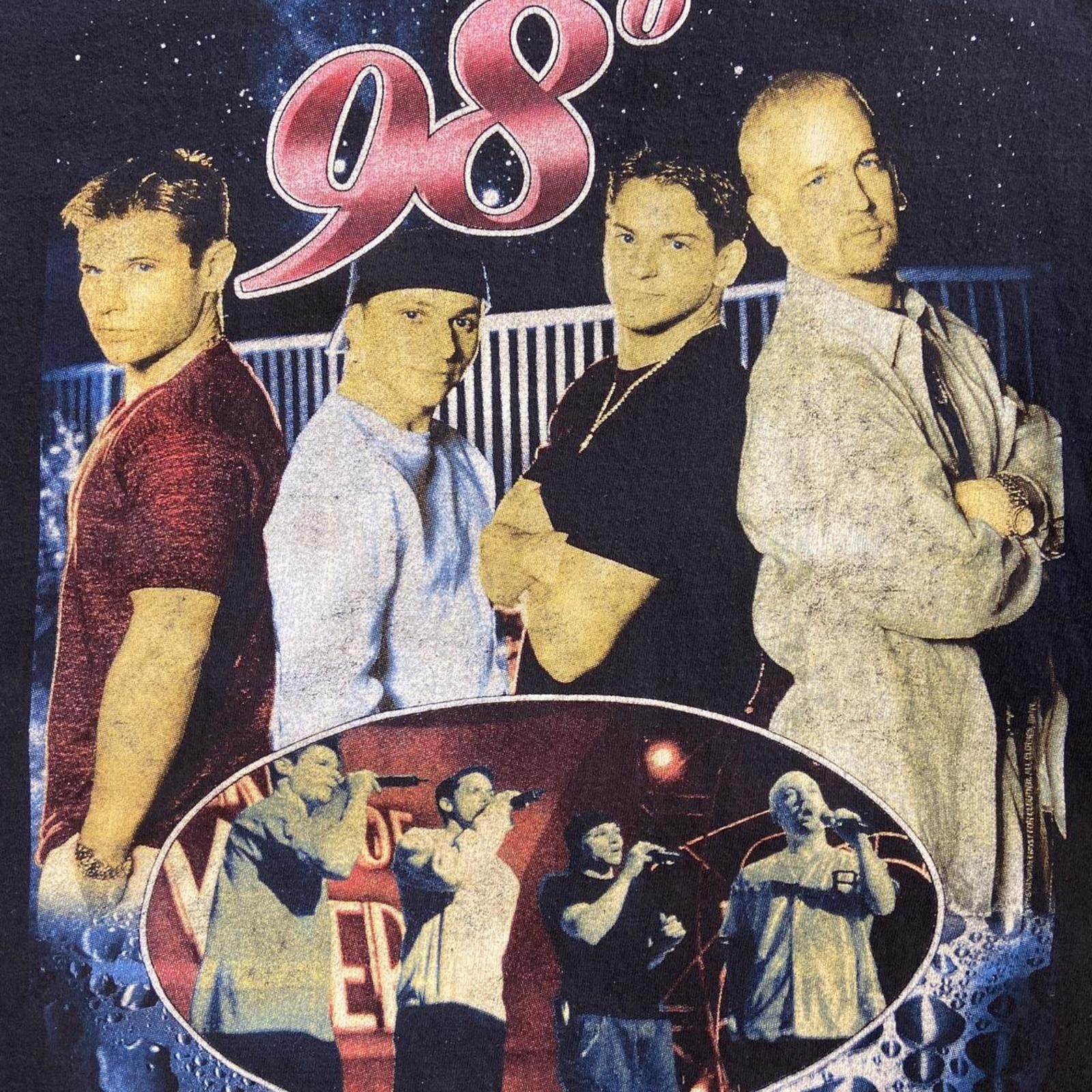 Rap Tees Vintage 98 Degrees Rap Tour Tee Size US M / EU 48-50 / 2 - 5 Thumbnail