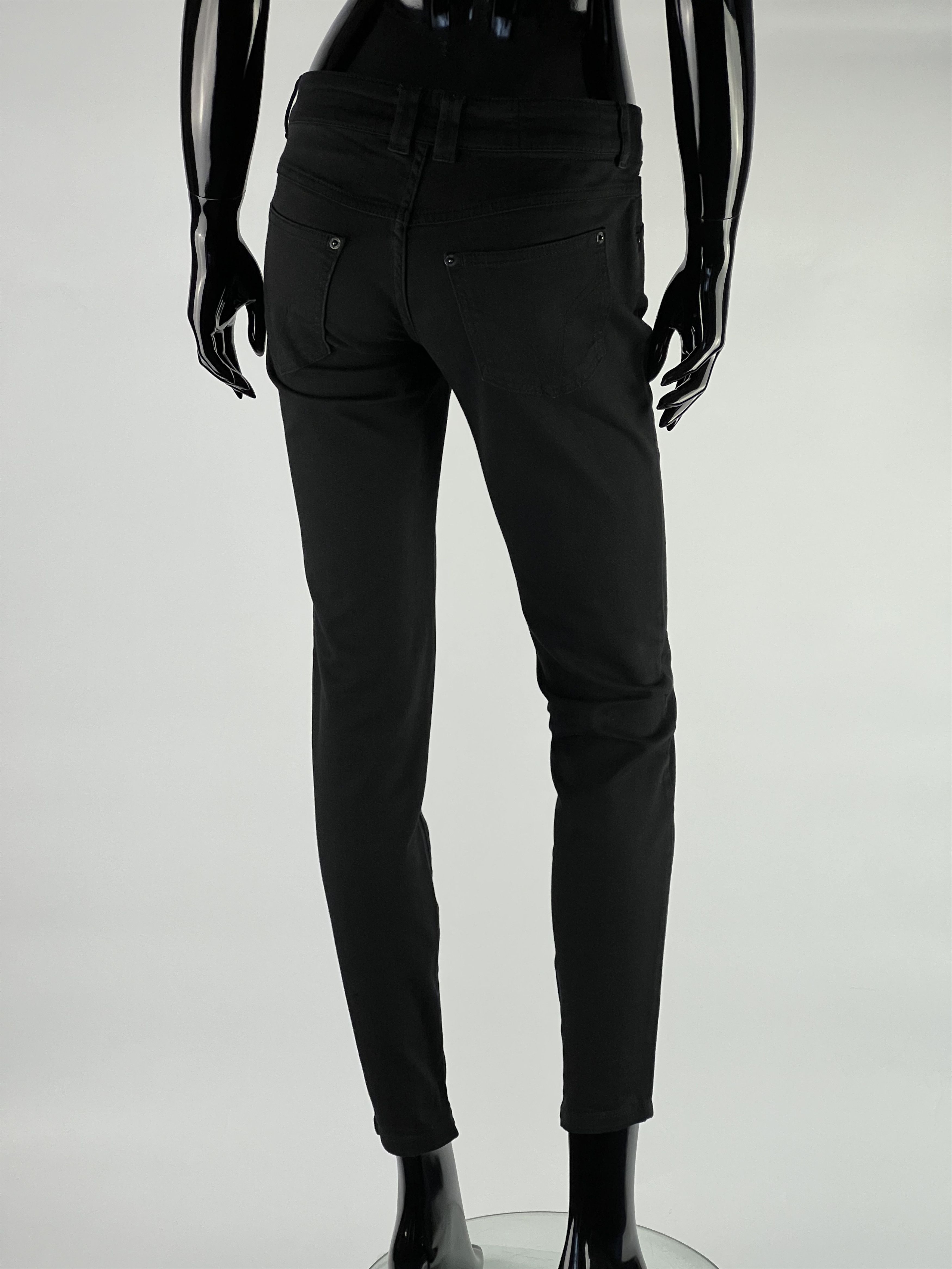 Dolce & Gabbana Dolce Gabbana Black Low Rise Skinny Jeans Size 26 Size 26" / US 2 / IT 38 - 3 Thumbnail