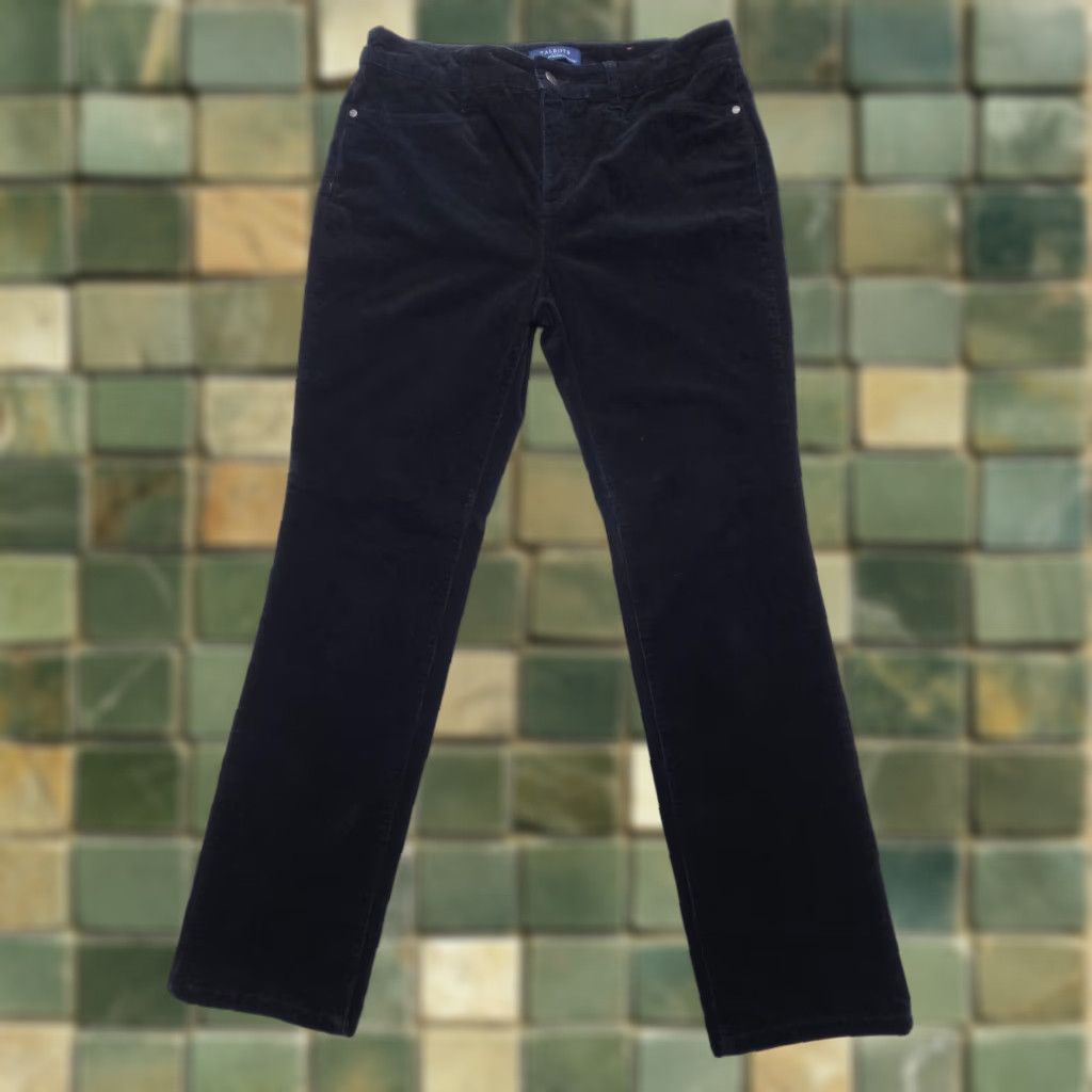 Talbots VINTAGE Talbots Simply Flattering 5 Pocket Straight Corduroy Pants Womens 10 Black Size 32" / US 10 / IT 46 - 1 Thumbnail