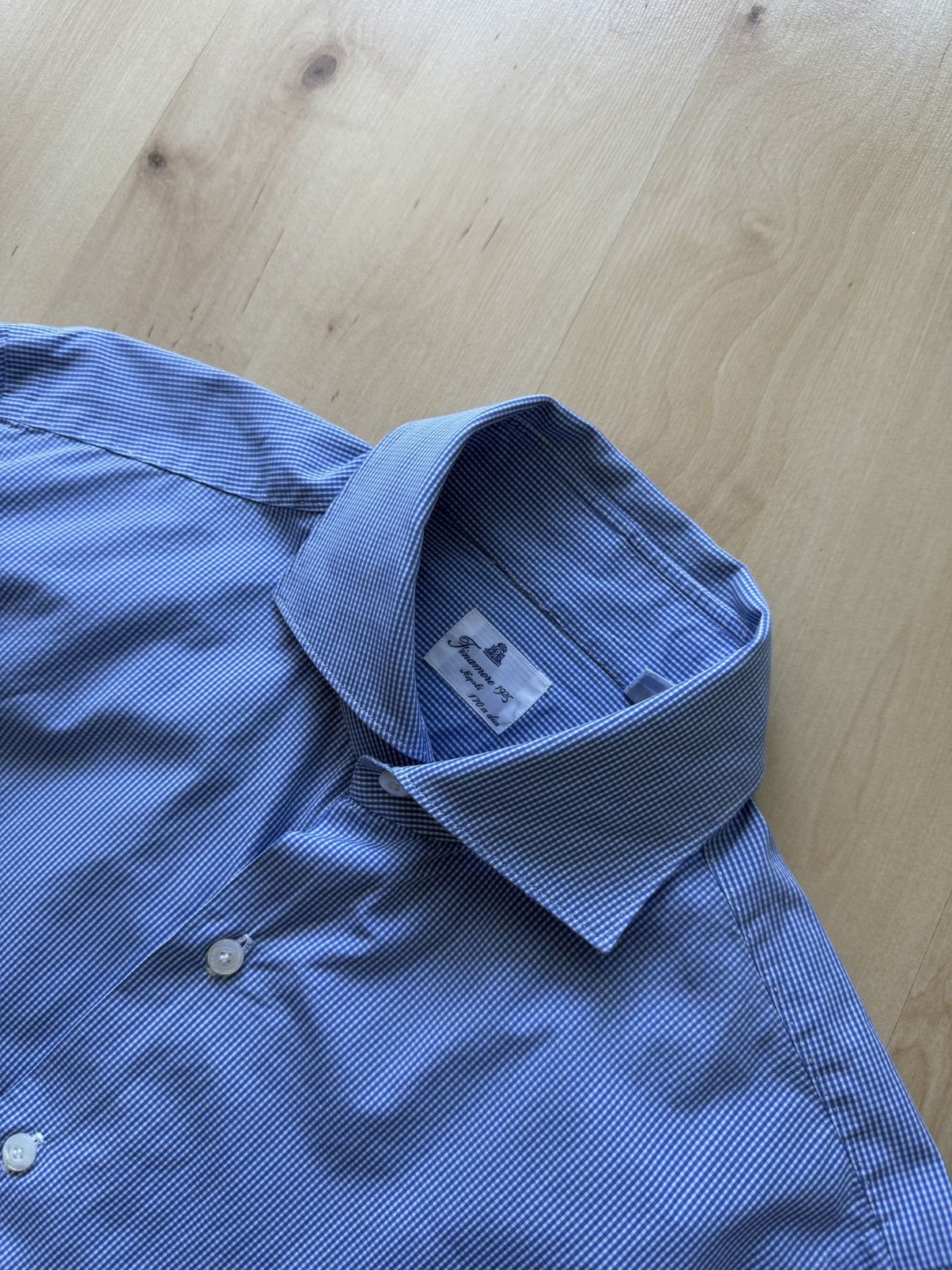 Finamore Finamore Napoli check ls shirt Size US L / EU 52-54 / 3 - 2 Thumbnail
