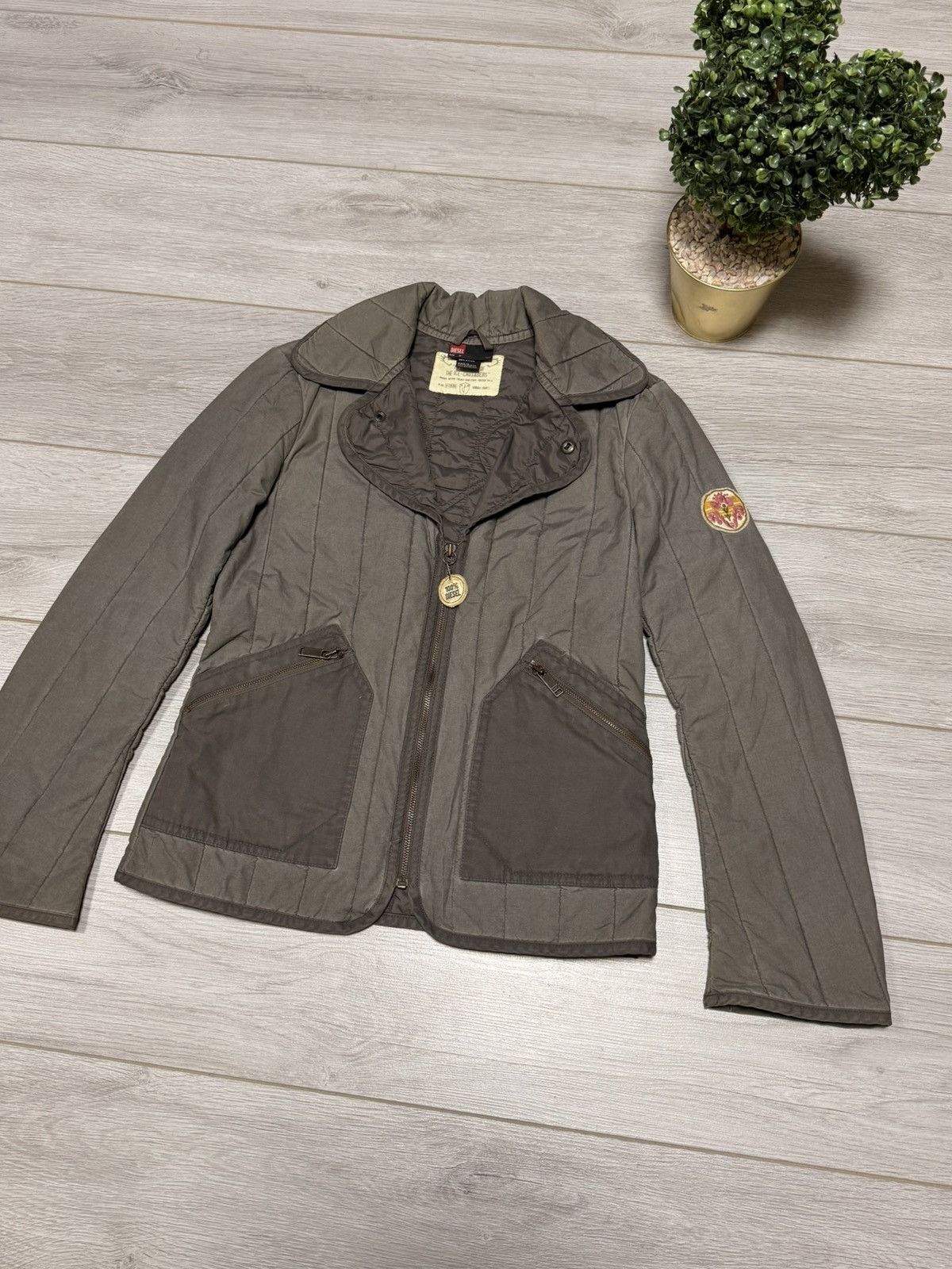 Diesel Diesel padded quilted jacket zip Size M / US 6-8 / IT 42-44 - 1 Thumbnail