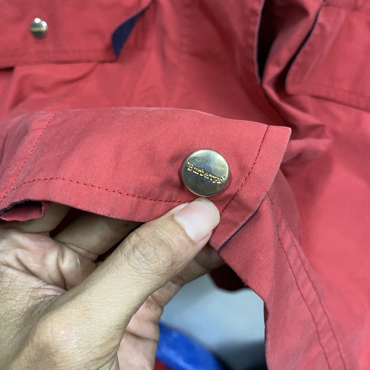 Burberry Rare Vintage Burberrys Prorsum Red Parka Jacket Hooded Size US L / EU 52-54 / 3 - 11 Thumbnail