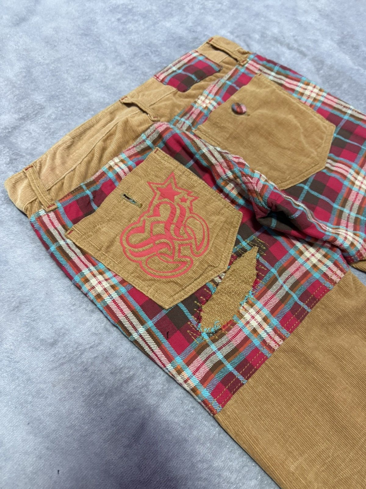 GOSTAR DE FUGA × Hysteric Glamour Sunny Smith Japan Hybrid Constructed Boro Corduroy Pants Size US 30 / EU 46 - 5 Thumbnail