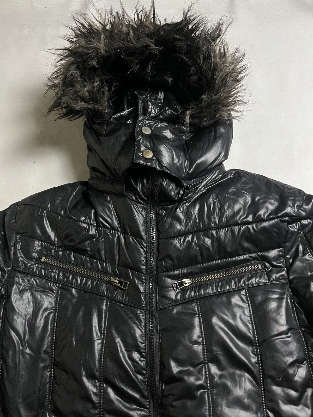 If Six Was Nine 2000s ‘ Spinash Fur Faux Jacket Black / Vkei /Lgb style Size US M / EU 48-50 / 2 - 6 Thumbnail