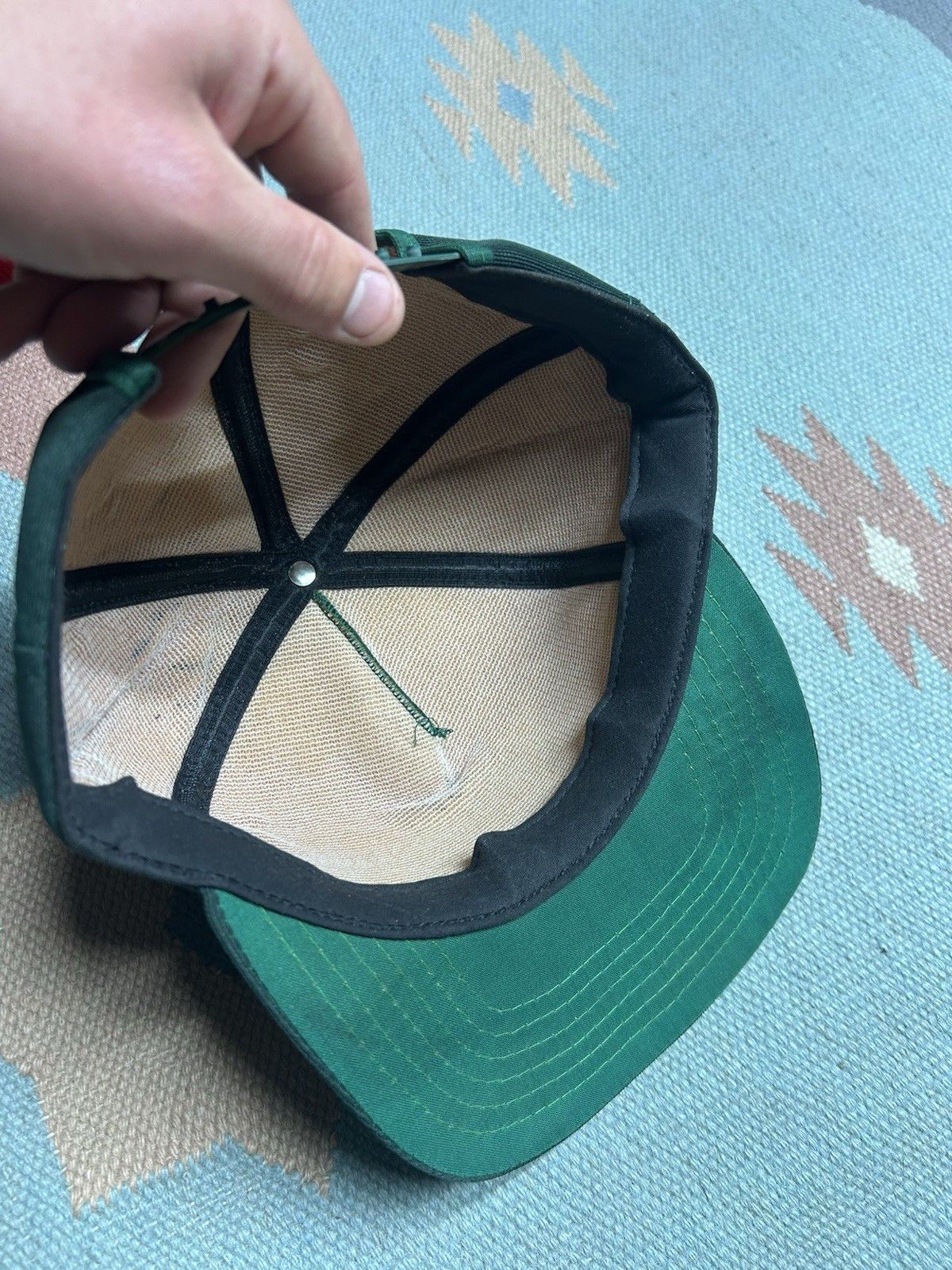 Vintage Vtg 80s trucker hat Sequin Lumber Co Michigan SnapBack USA Size ONE SIZE - 6 Thumbnail
