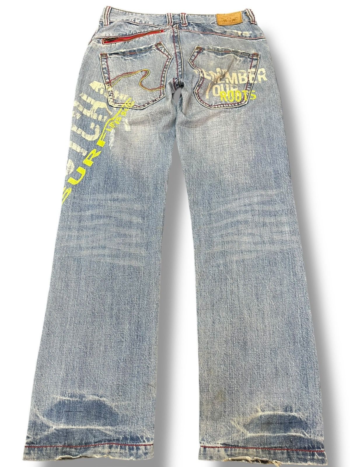 Japanese Brand × Le Grande Bleu (L.G.B.) Vintage Gotcha Surfwear Distressed Denim Size US 32 / EU 48 - 7 Thumbnail