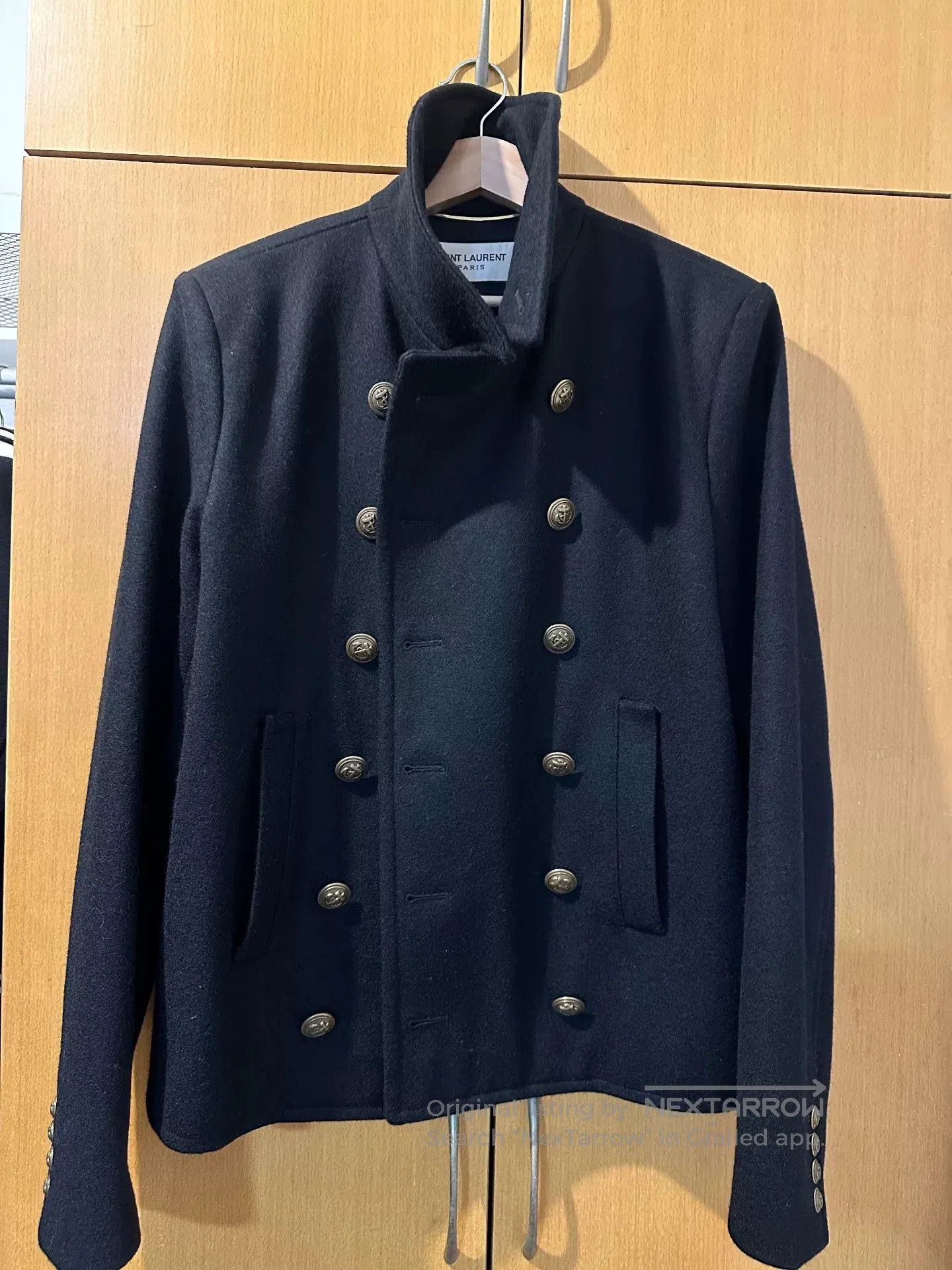 Saint Laurent Paris Saint Laurent 13FW Black Gold Button Jacket. Size US L / EU 52-54 / 3 - 1 Thumbnail