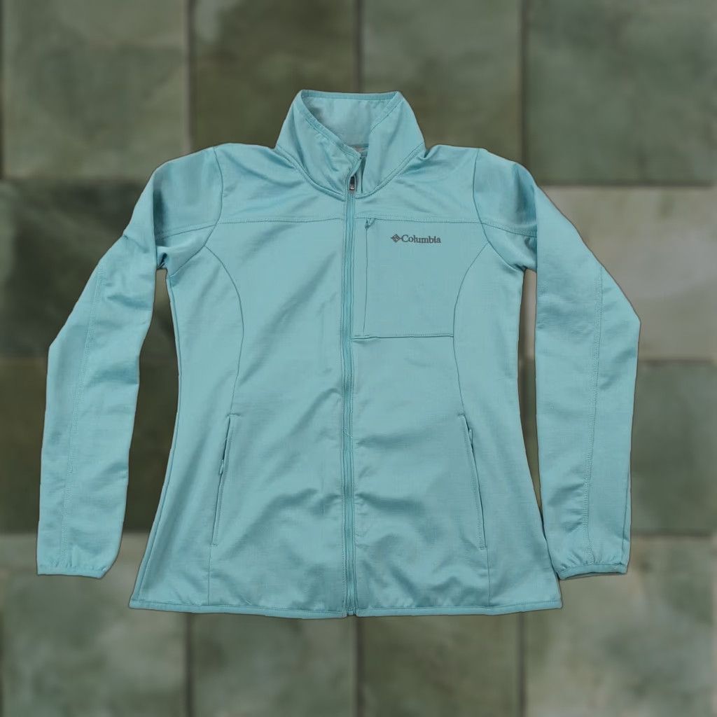 Vintage Columbia Womens Jacket Medium Blue Full Zip Mock Neck Casual Outdoors Size M / US 6-8 / IT 42-44 - 1 Thumbnail
