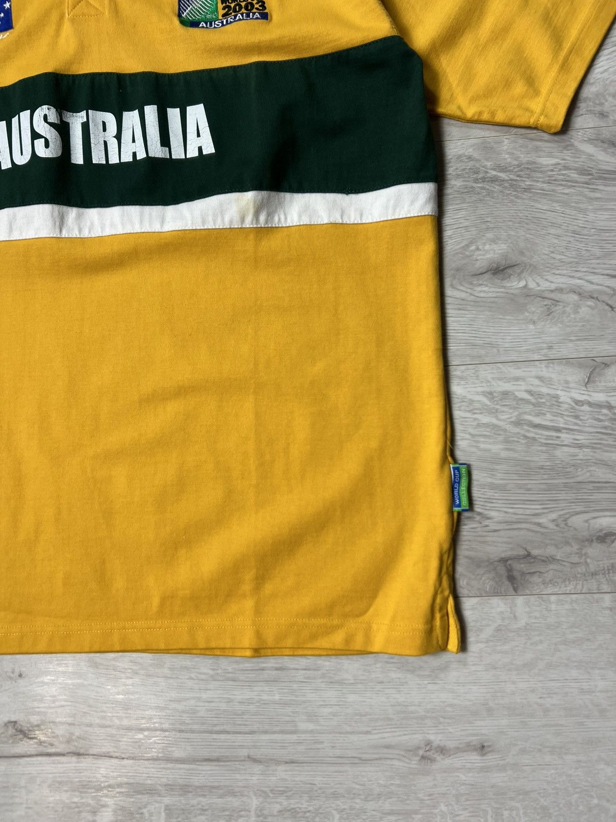 Canterbury of New Zealand Vintage Australia Rugby World Cup 2003 IRB Polo Shirt Jersey Size US L / EU 52-54 / 3 - 4 Thumbnail