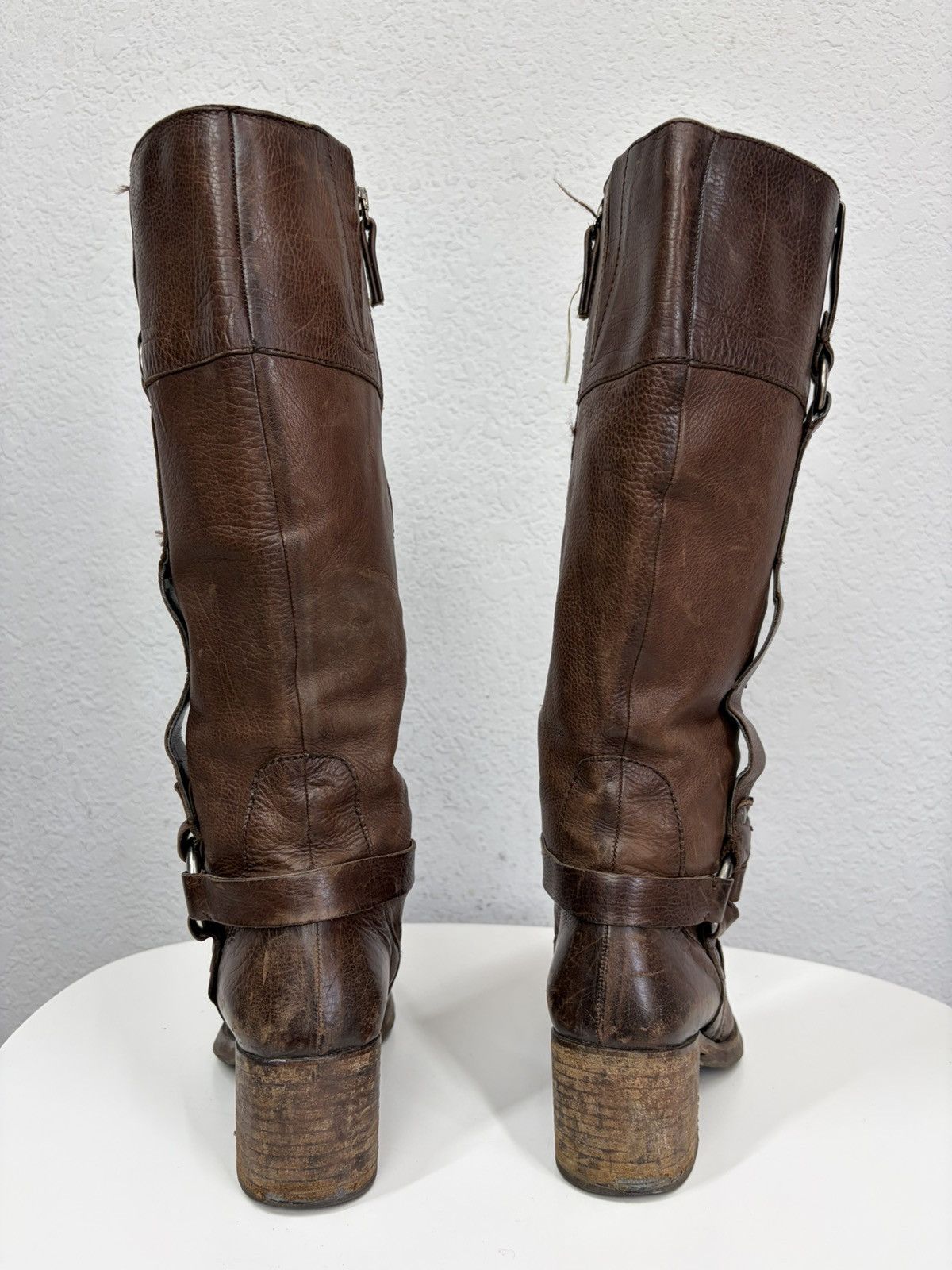 If Six Was Nine A.S. 98 Avant Garde Archive Leather Belted Boots Size US 9 / IT 39 - 18 Thumbnail