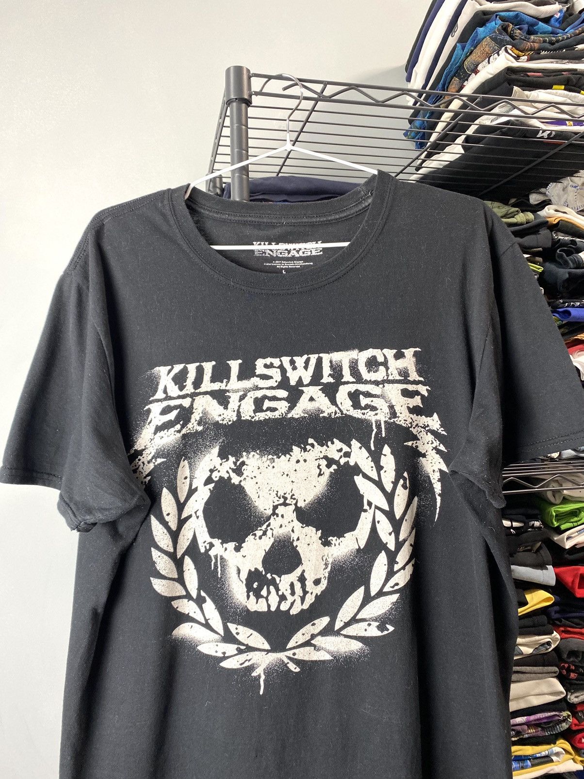 Band Tees Killswitch Engage Band T Shirt Scull Rock Skinhead Punk Size US L / EU 52-54 / 3 - 2 Thumbnail