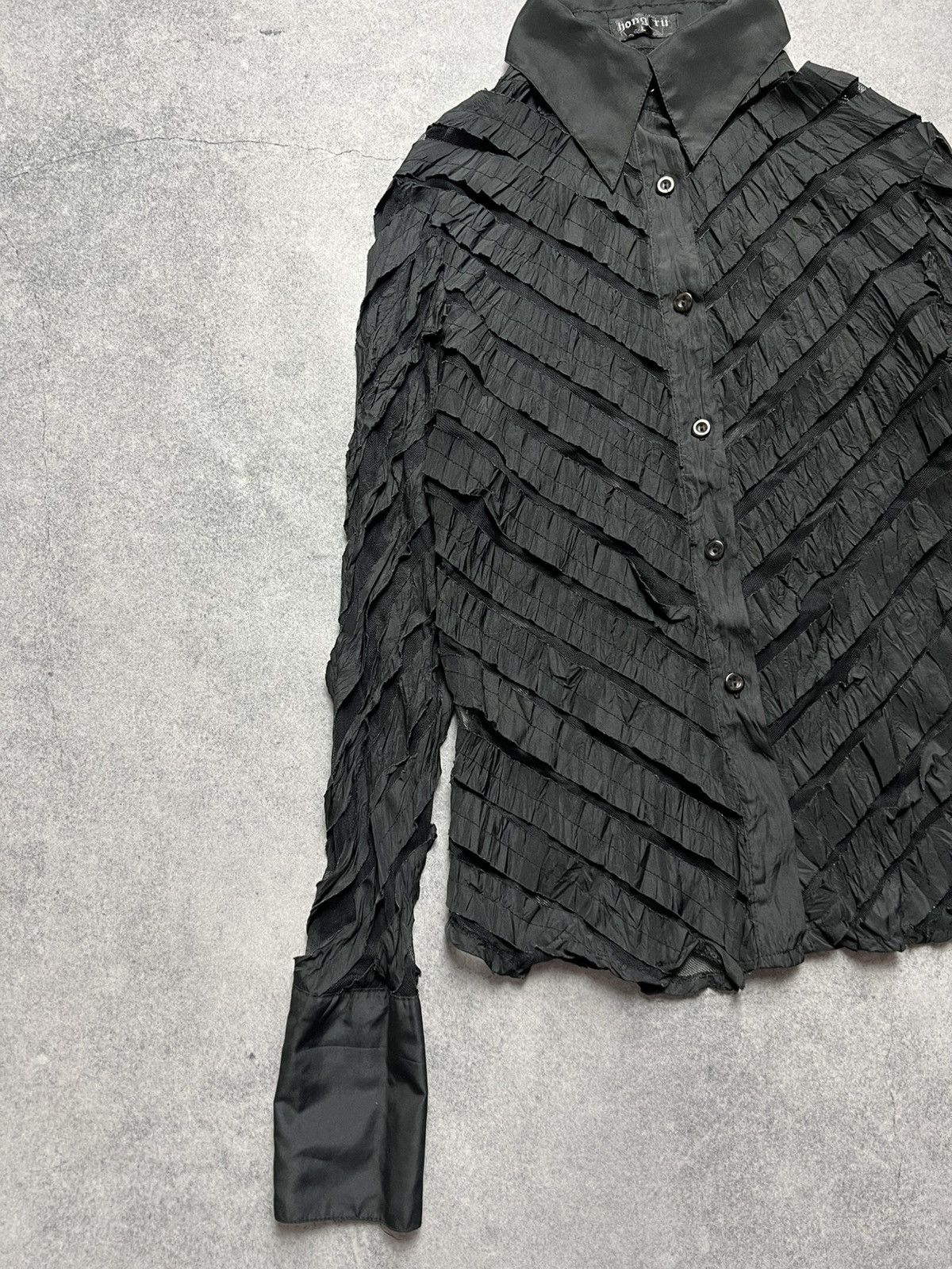 Japanese Brand Y2K Alt Gothic Rick Owens Style Western Button Up Shirt Size L / US 10 / IT 46 - 2 Thumbnail