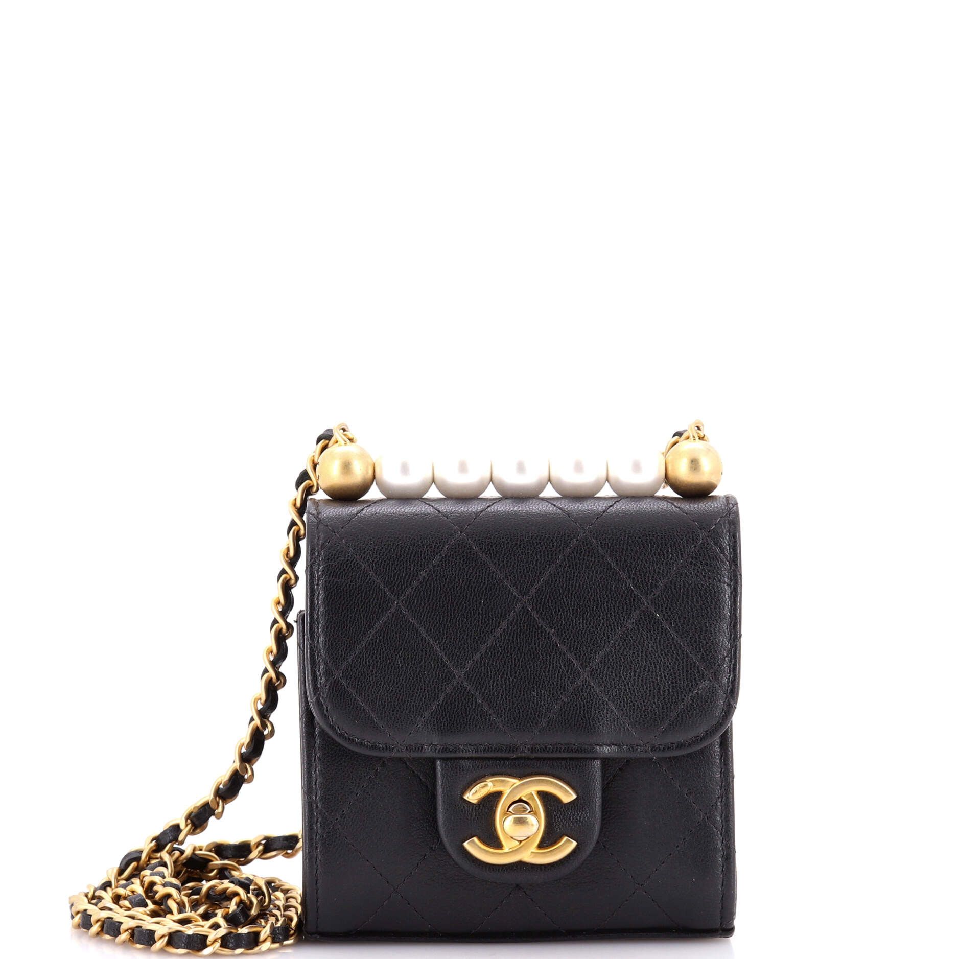 Chanel Chic Pearls Flap Clutch with Chain Size ONE SIZE - 1 Thumbnail
