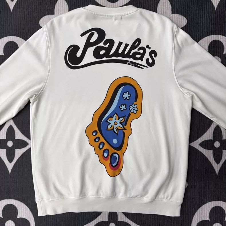 Loewe loewe x paula's white sweatshirt-2507 Size US L / EU 52-54 / 3 - 3 Thumbnail