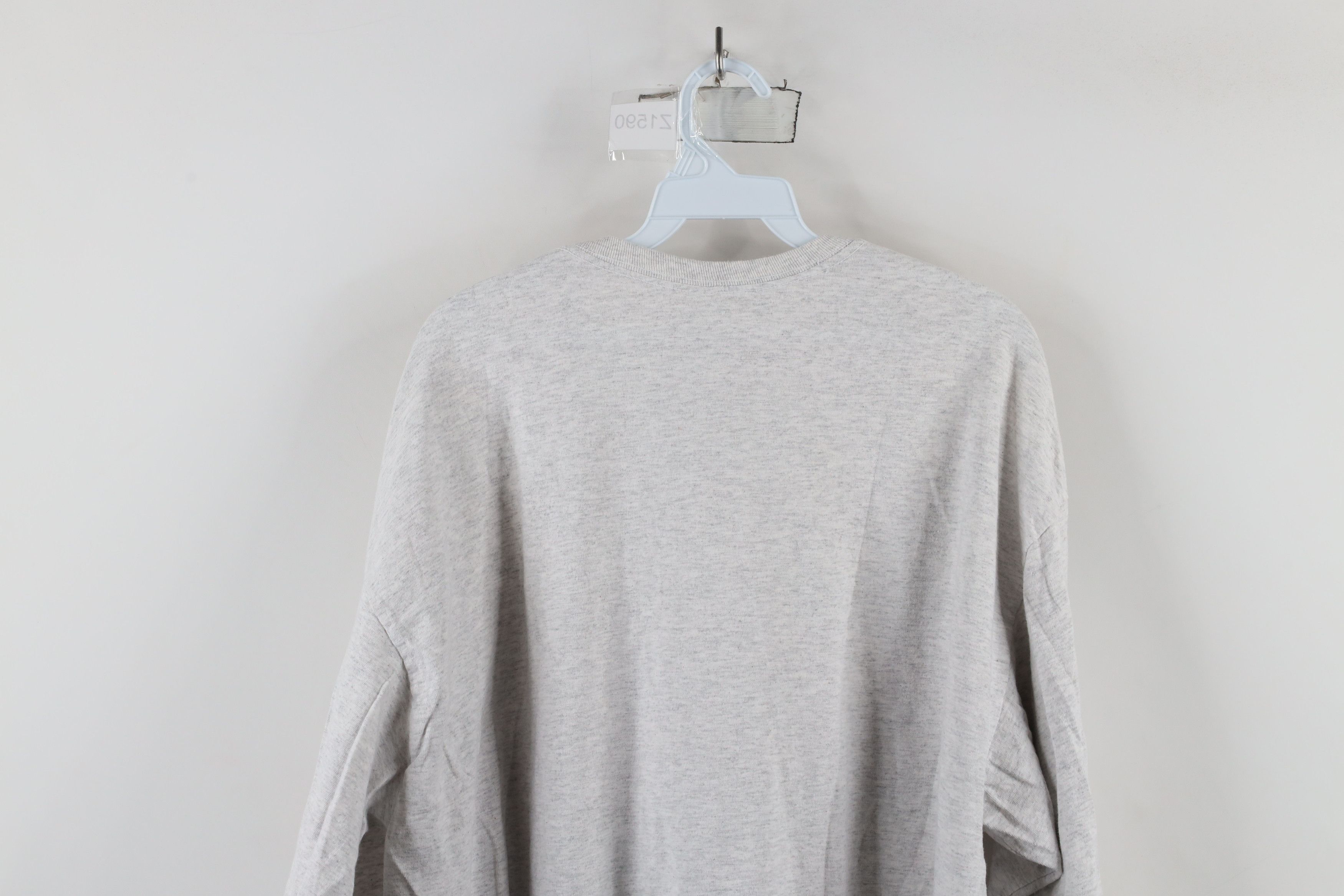 Vintage Vintage 90s Streetwear Long Sleeve T-Shirt Heather Gray Size US XXL / EU 58 / 5 - 9 Thumbnail