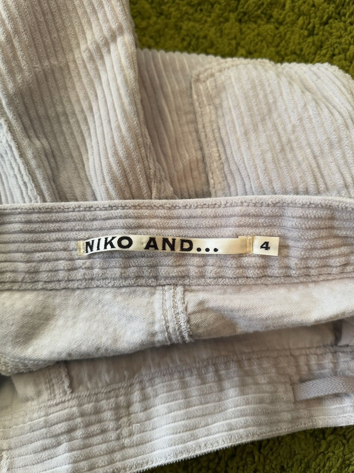 Designer × Japanese Brand 🇯🇵 Niko And… Japanese wide leg corduroy pants Y2K Size 27" / US 4 / IT 40 - 3 Thumbnail