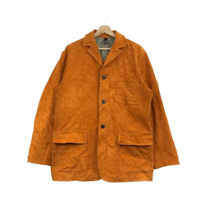 Hiroko Koshino Homme Vtg HIROKO KOSHINO HOMME 3 Button Suede Velvet Blazer Coat Size L / US 10 / IT 46 - 1 Thumbnail