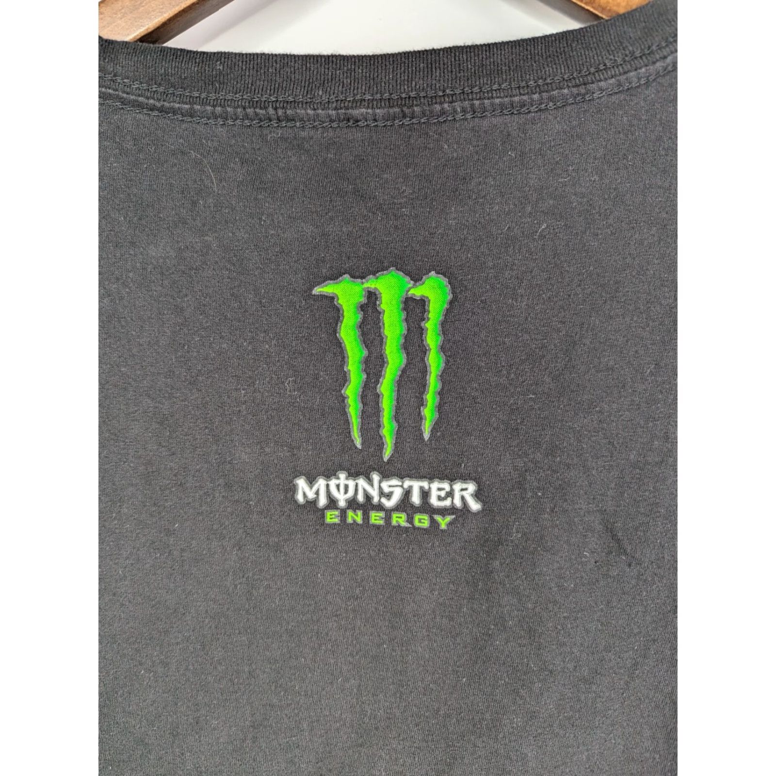 Logo 7 Monster Energy Drink Men's Logo T-Shirt XL Black Cotton Size XL Crew Neck Short Sleeve Graphic Print Size US XL / EU 56 / 4 - 5 Thumbnail
