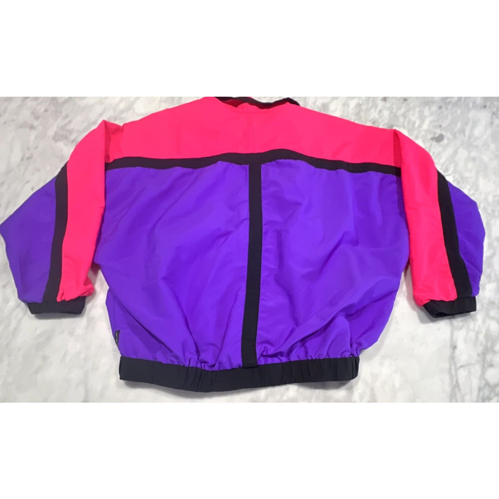 Catalina VINTAGE Sporting Life By Catalina Windbreaker XS Men Pink Purple Black Zip USA Adults XS Sportswear/Beach 1980s Size US XS / EU 42 / 0 - 6 Thumbnail