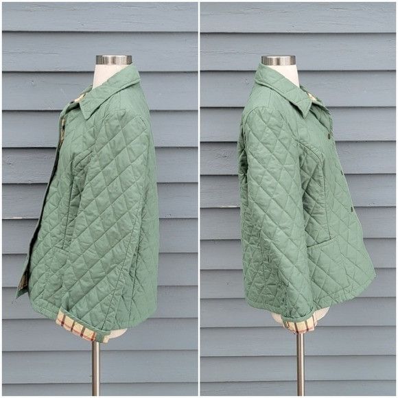 Brooks Brothers Brooks Brothers Green Quilted Nova Check Plaid Liner Light C Size M / US 6-8 / IT 42-44 - 4 Thumbnail