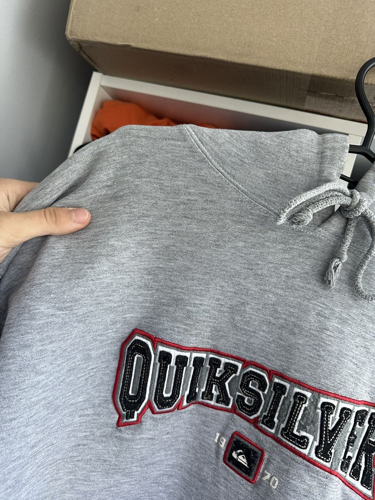 Quiksilver 🔥VINTAGE DISTRESSED QUIKSILVER SURF BAGGY HOODIE🔥 Size US M / EU 48-50 / 2 - 6 Thumbnail