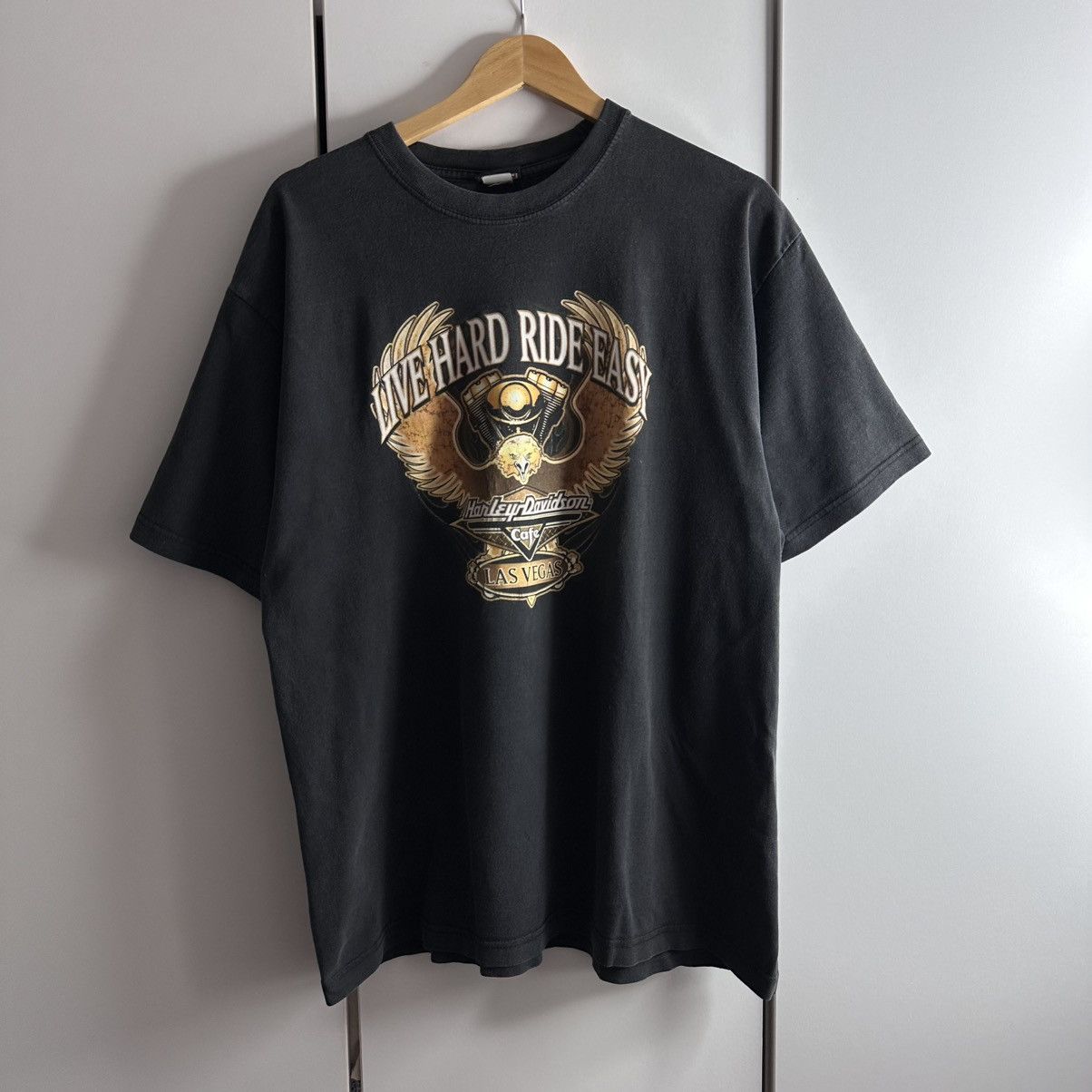 Harley Davidson Harley Davidsons Las Vegas Vintage T-Shirt Size US XL / EU 56 / 4 - 4 Thumbnail