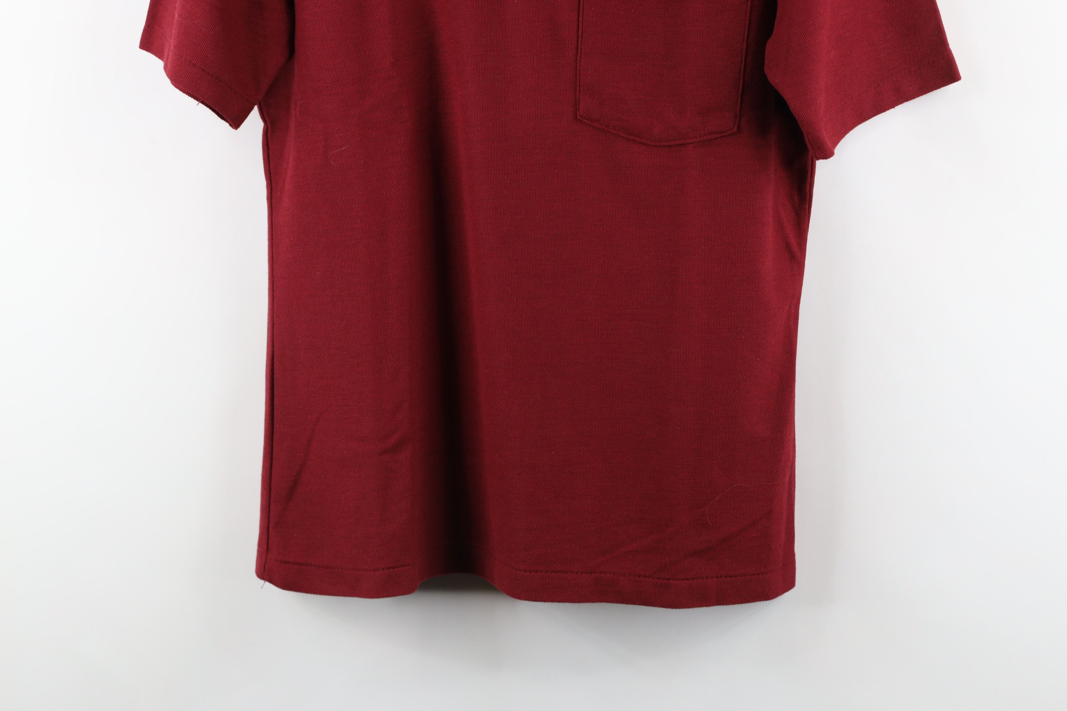 Vintage Vintage 70s Streetwear Knit Short Sleeve Polo Shirt Red USA Size US M / EU 48-50 / 2 - 3 Thumbnail