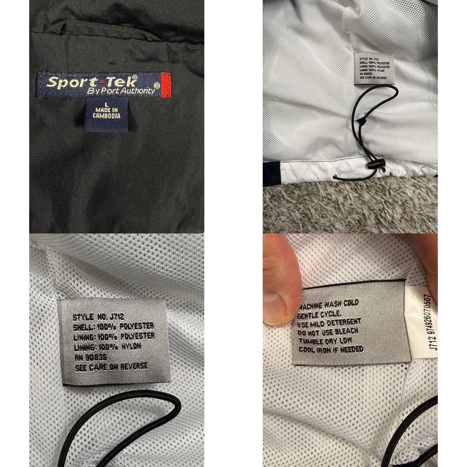 Vintage VINTAGE SPORT-TEK Jacket Windbreaker Olympic 2008 Men's Large Black Size US L / EU 52-54 / 3 - 8 Thumbnail