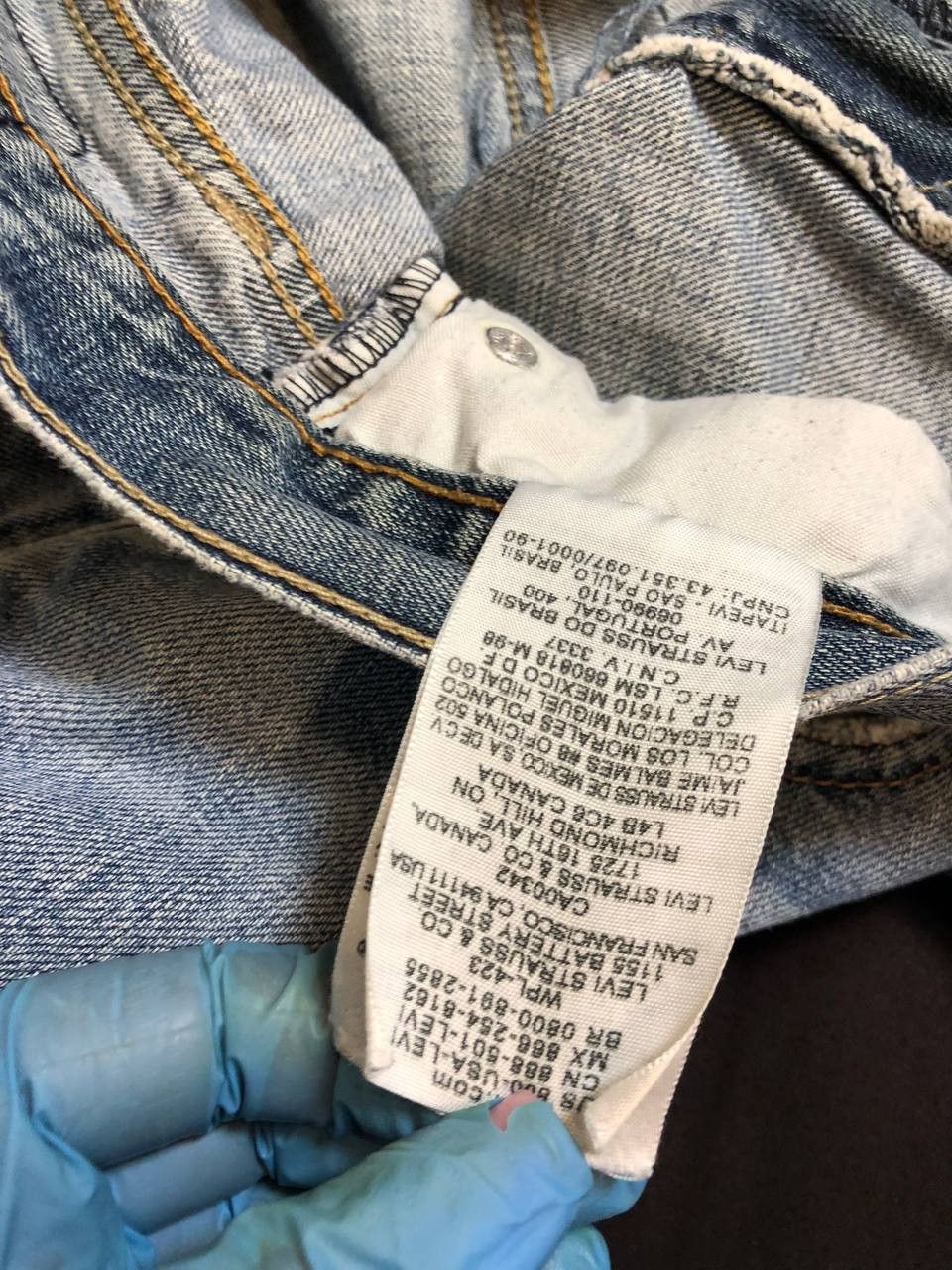 Levi's Levis 505 Button Fly Straight Leg Jeans Med Wash Size US 34 / EU 50 - 4 Thumbnail