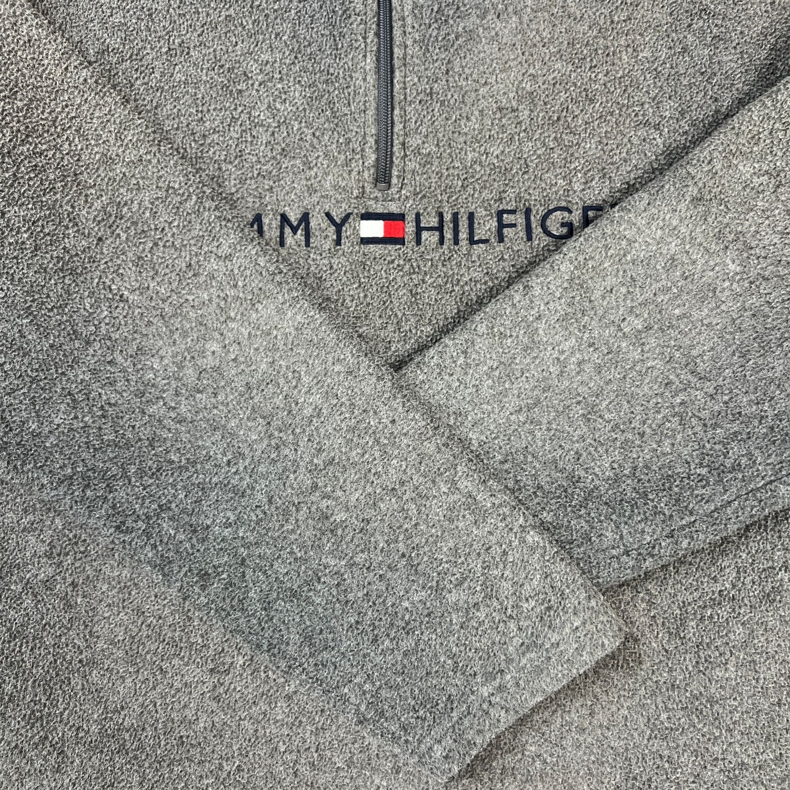 Tommy Hilfiger × Vintage Vintage Tommy Hilfiger Fleece Flag Pullover 1/4 Zip Jacket Size US M / EU 48-50 / 2 - 4 Thumbnail