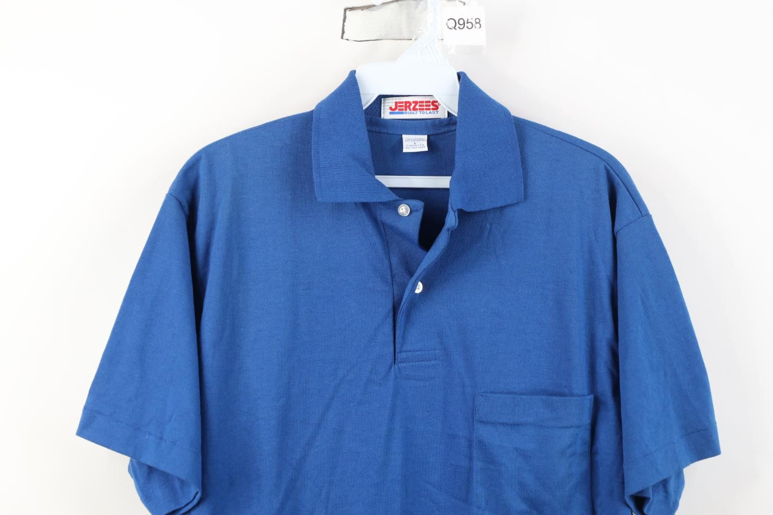 Vintage Vintage 80s 90s Streetwear Collared Golf Polo Shirt Blue USA Size US L / EU 52-54 / 3 - 2 Thumbnail