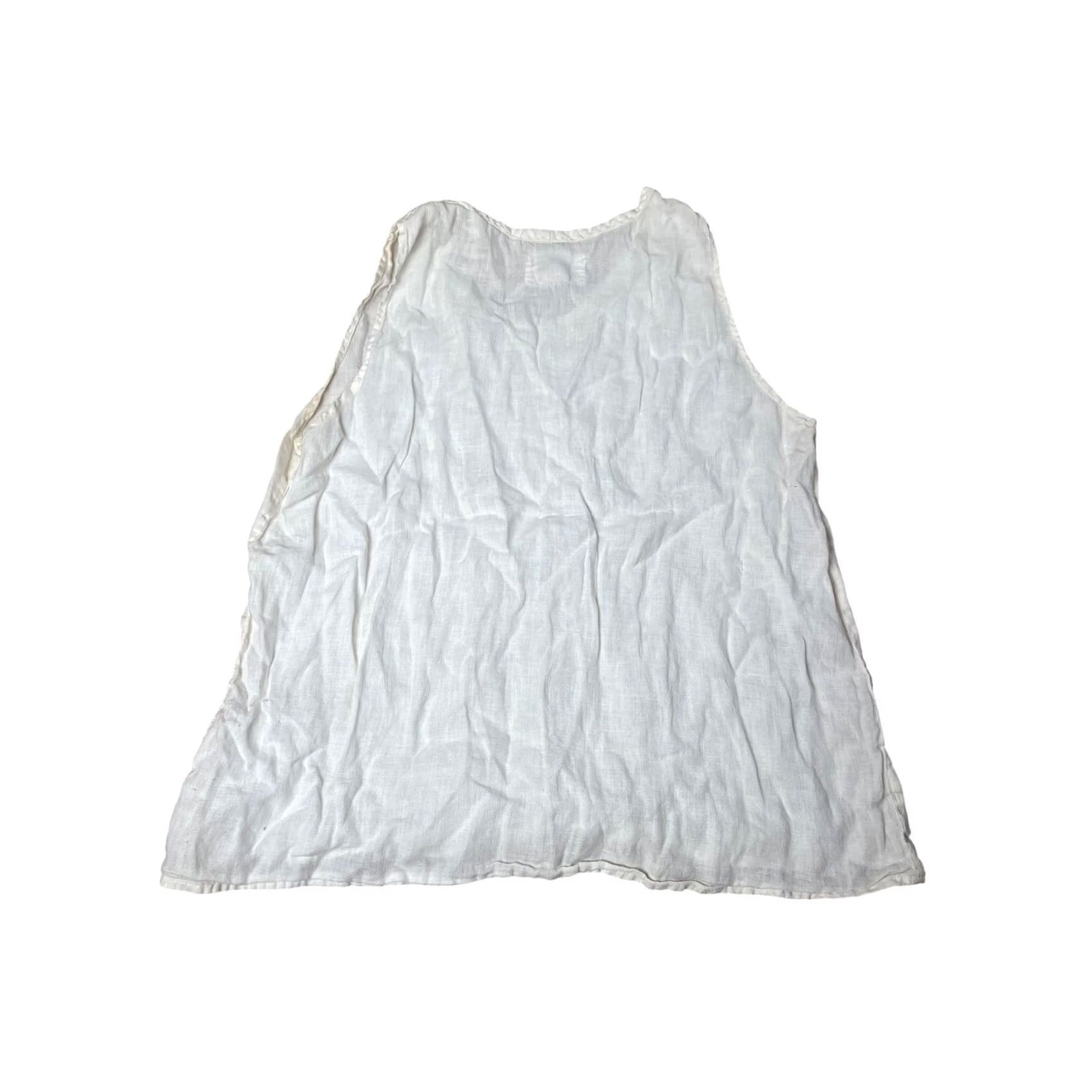 FLAX Flax By Jeanne Engelhart Tank Top Size S White Womens Size S / US 4 / IT 40 - 3 Thumbnail