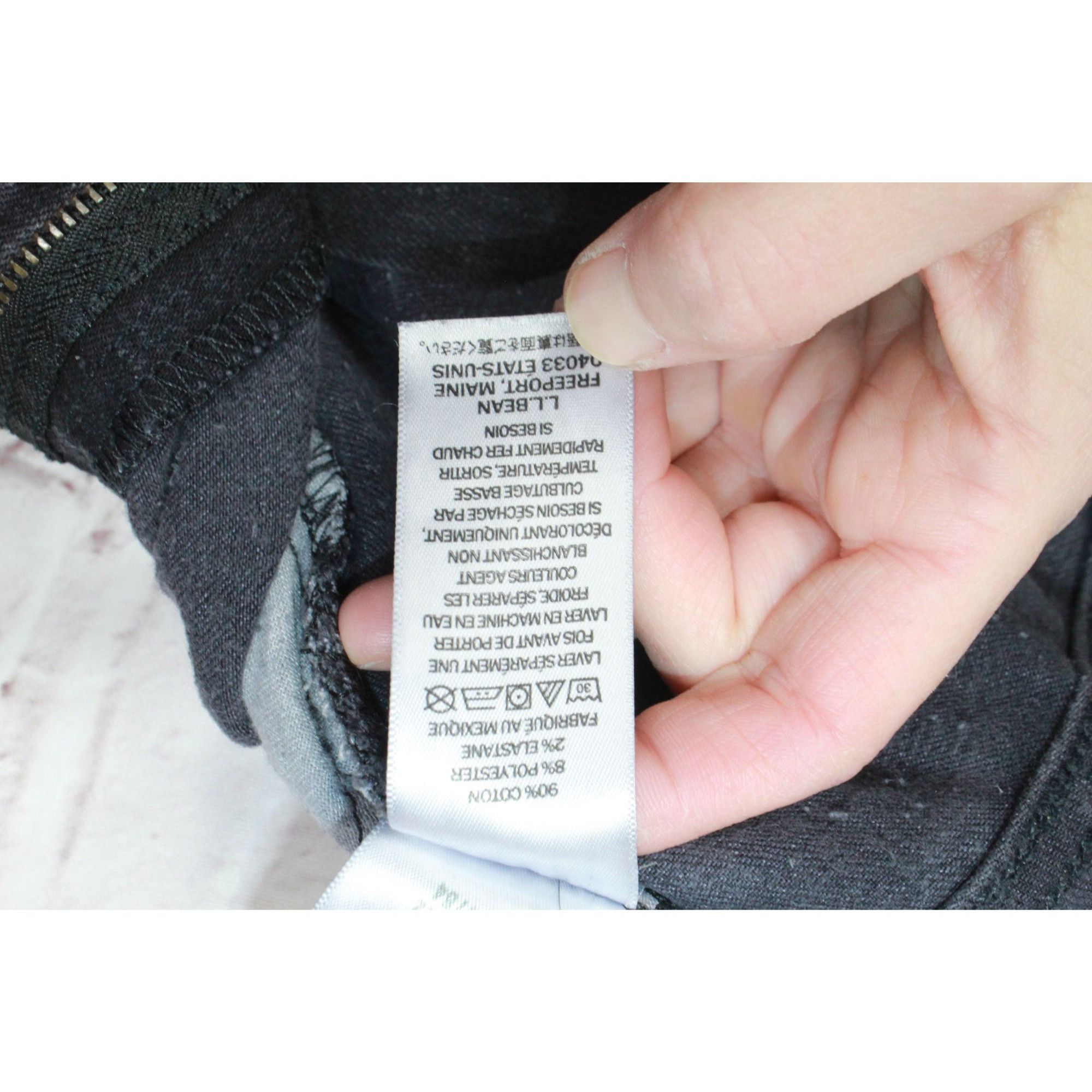 L.L. Bean LL Bean True Shape Jeans High Rise Straight Leg Faded Size 28" / US 6 / IT 42 - 10 Thumbnail