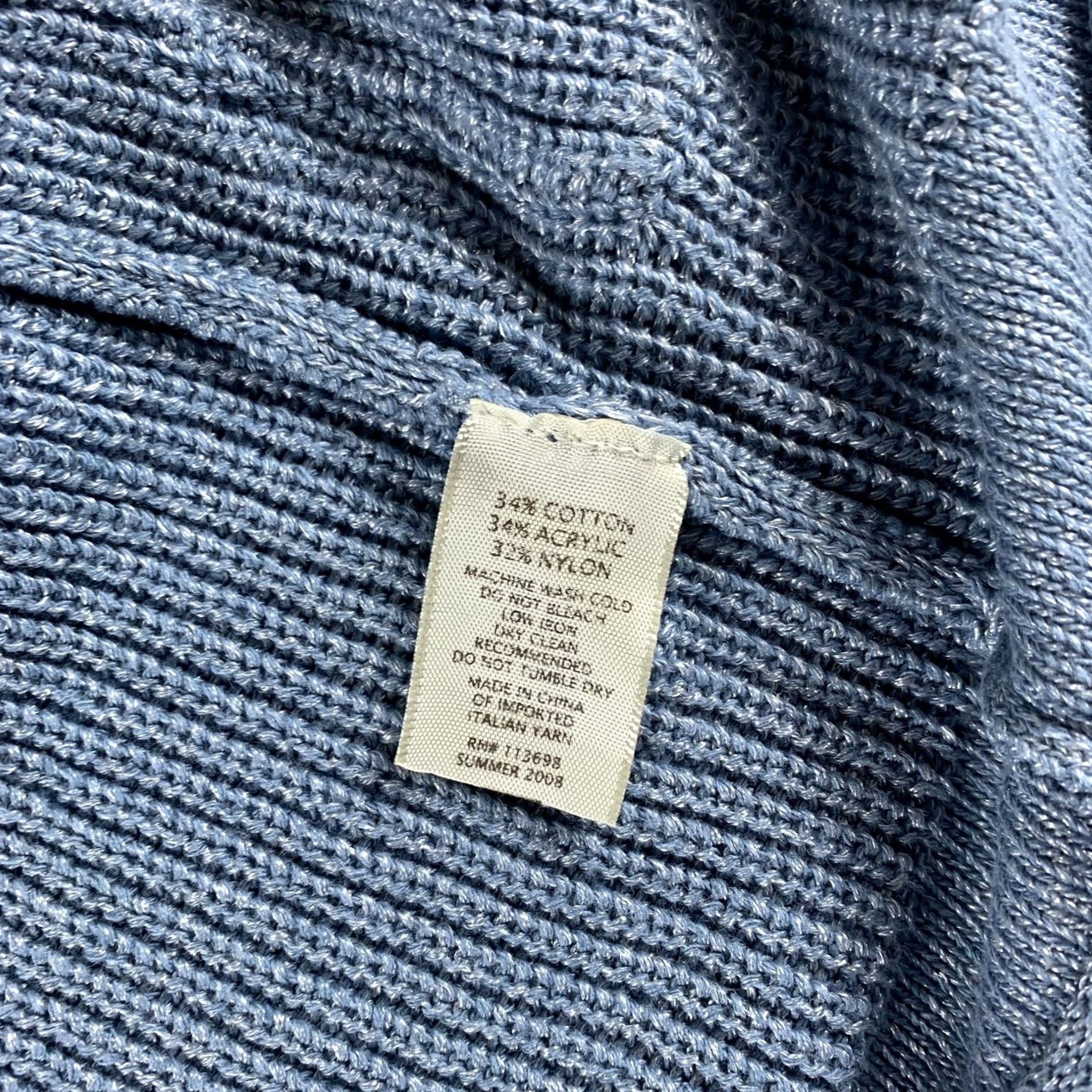Vintage VINTAGE Margaret O'Leary Sweater Knit Womens Medium Single Button 3/4 Sleeve Size M / US 6-8 / IT 42-44 - 6 Thumbnail