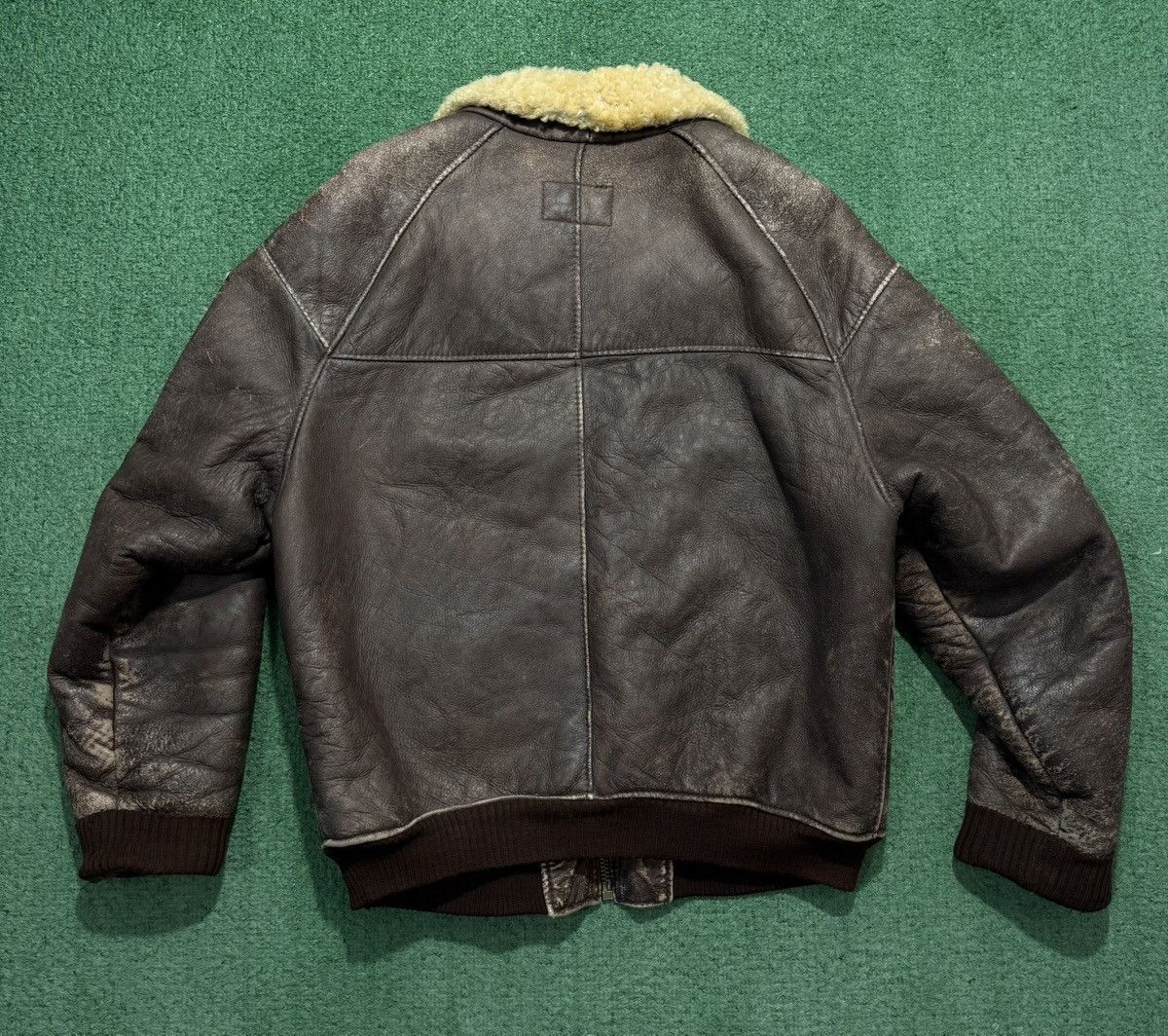 Leather British Air Force Leather Jacket Vintage G-1 Military Size US XXL / EU 58 / 5 - 2 Thumbnail