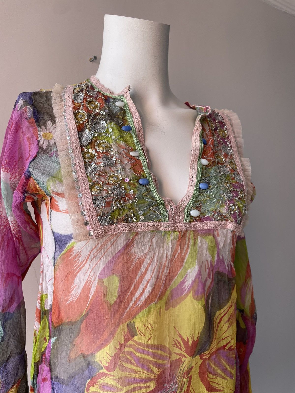 Vintage Y2k silk blouse Size M / US 6-8 / IT 42-44 - 10 Thumbnail