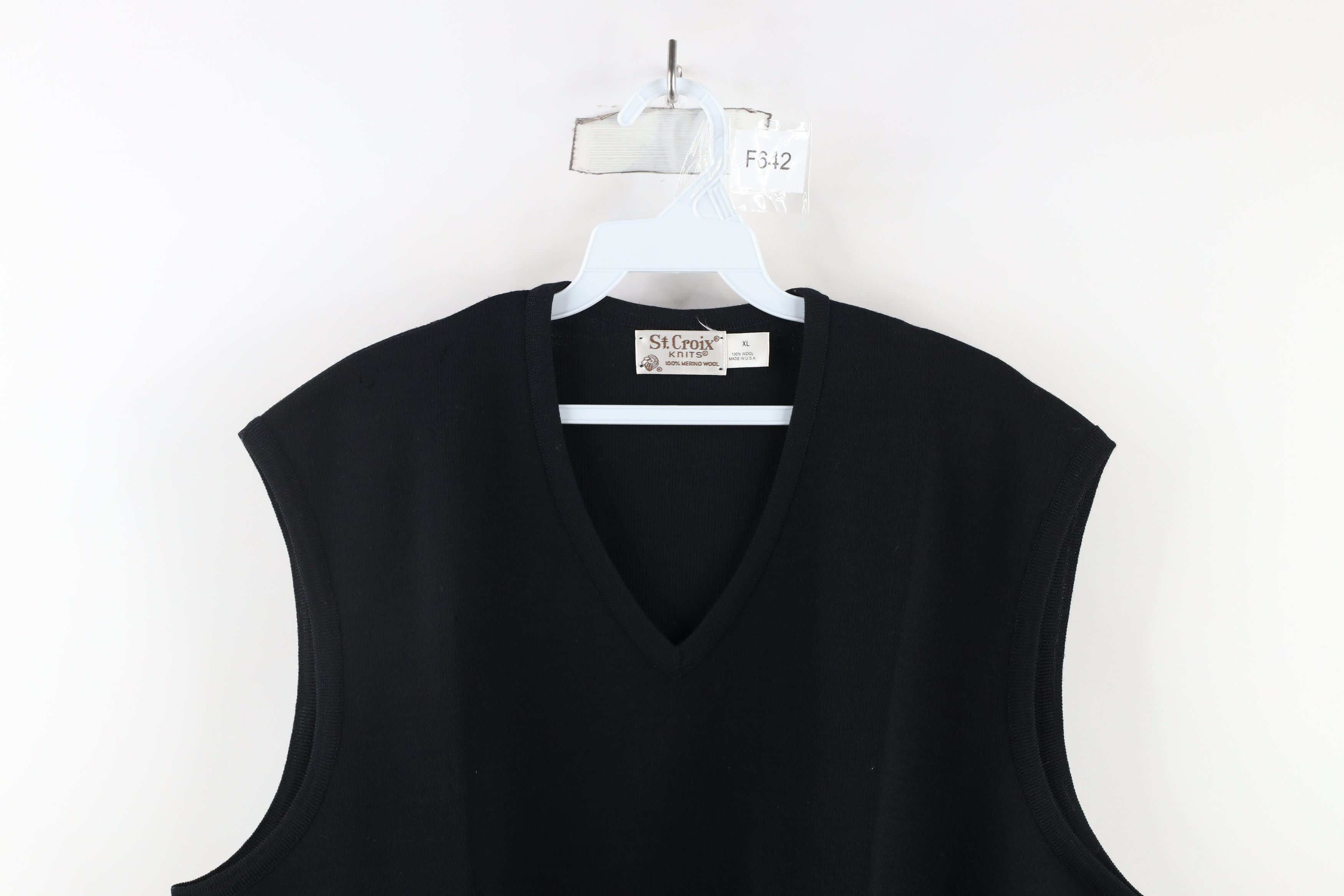 St. Croix × Vintage Vintage 90s St Croix Knits Merino Wool Sweater Vest USA Size US XL / EU 56 / 4 - 2 Thumbnail