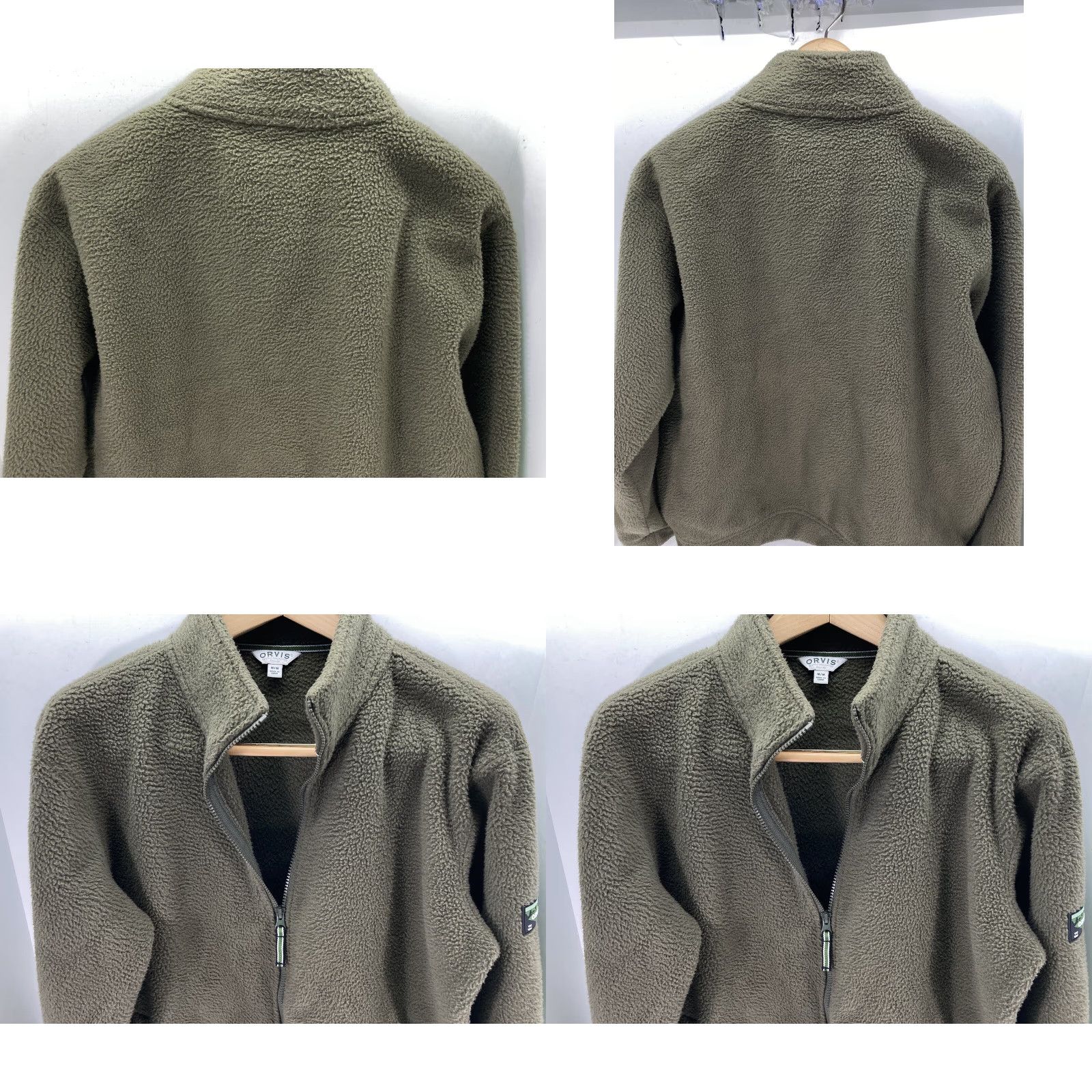 Orvis VINTAGE Orvis Fleece Jacket Men M Green Full Zip Mock Neck Pockets Casual Size US M / EU 48-50 / 2 - 8 Thumbnail