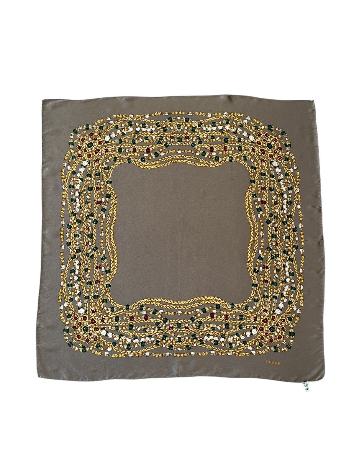Chanel Vintage Chanel Silk Scarf Size ONE SIZE - 1 Thumbnail
