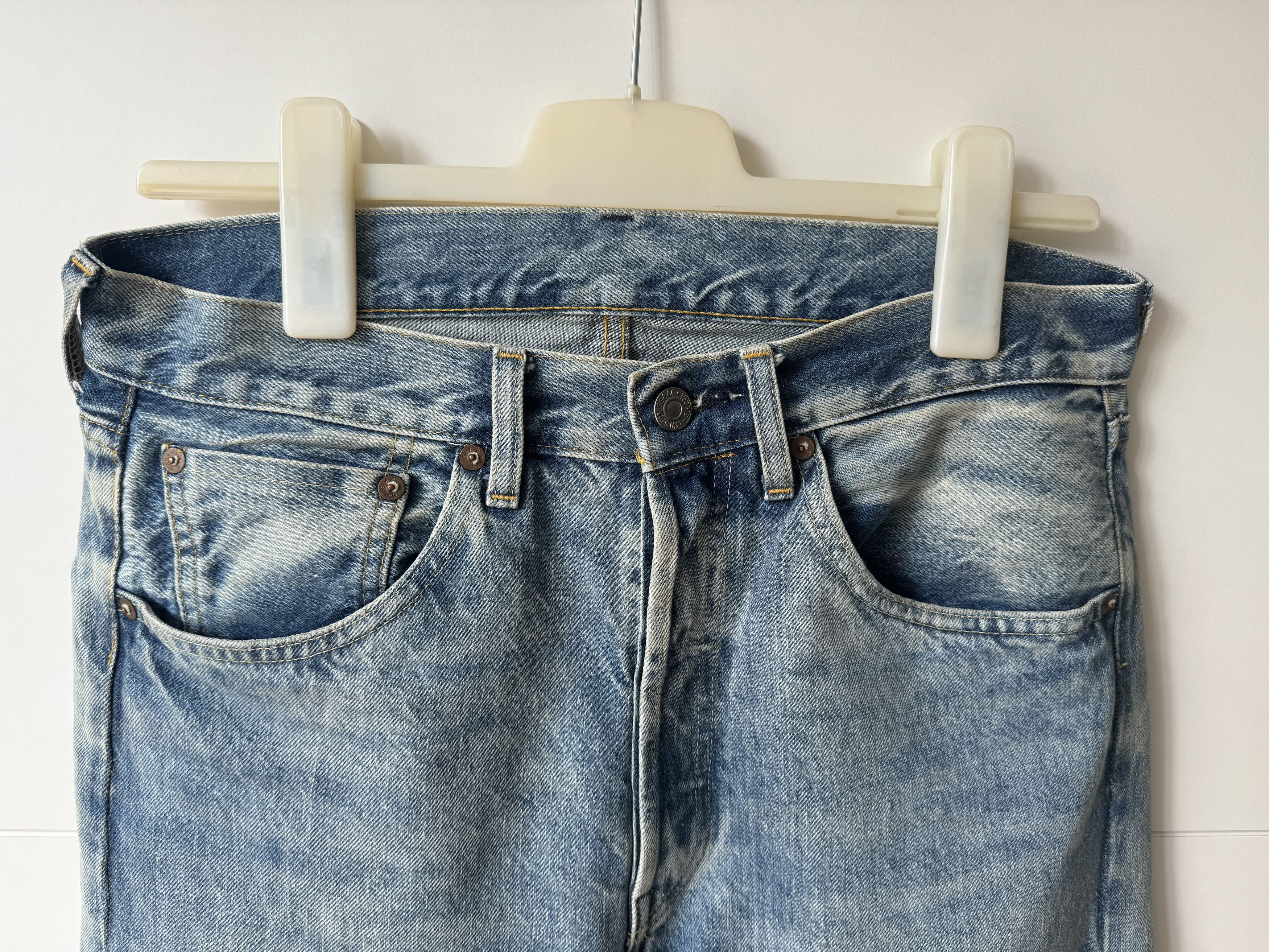 Levi's Vintage Clothing [W29/L32] 1955 501 Jean (Olive You Rock) Size US 30 / EU 46 - 2 Thumbnail