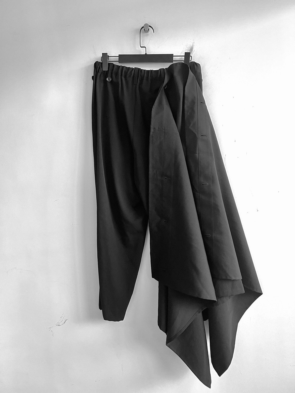 Yohji Yamamoto Yohji Yamamoto - W/Gabardine Layer Wrap Pants Size US 32 / EU 48 - 5 Thumbnail