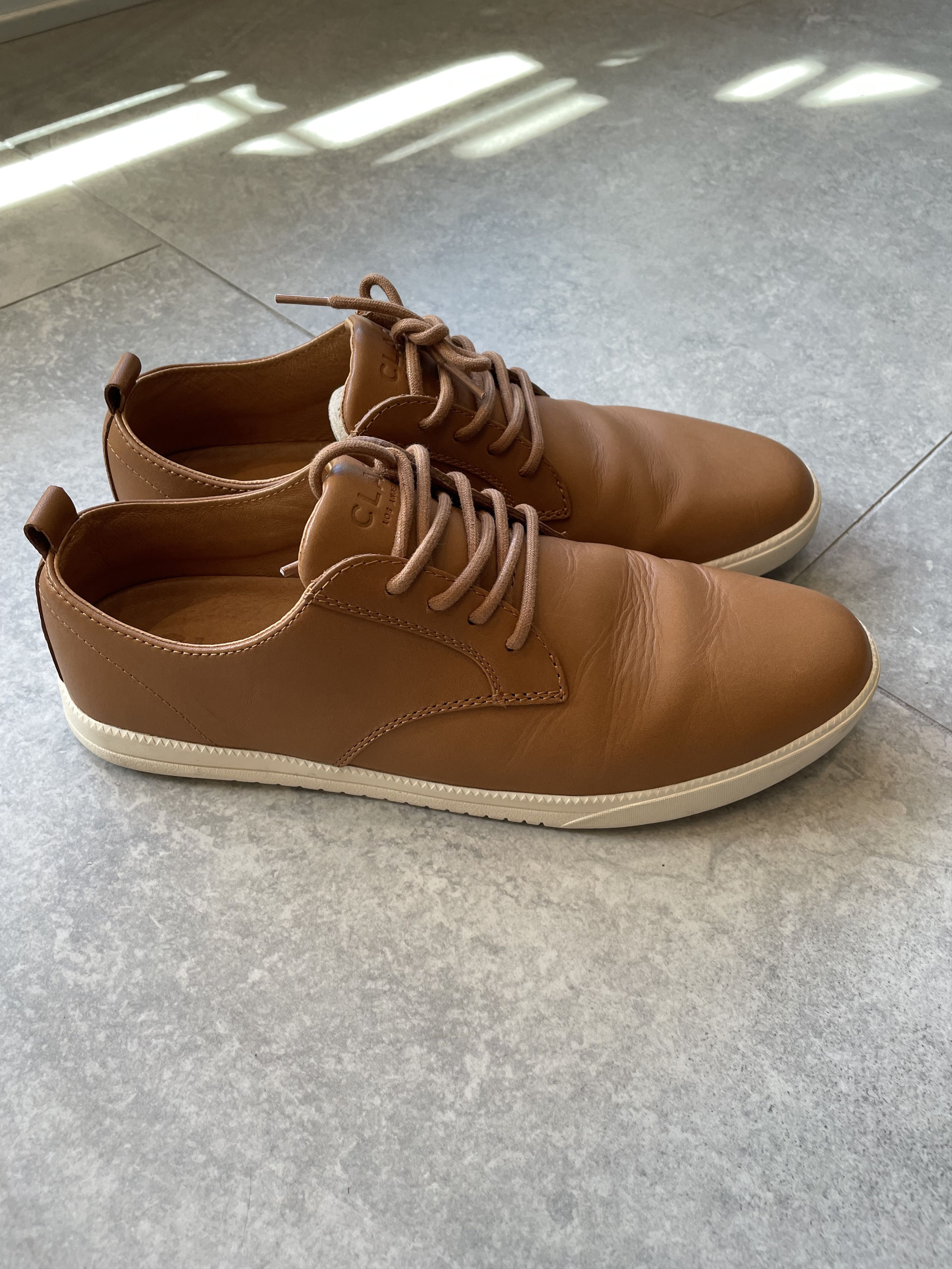 CLAE Clae - Ellington Cashew Brown Leather Size US 11.5 / EU 44-45 - 2 Thumbnail