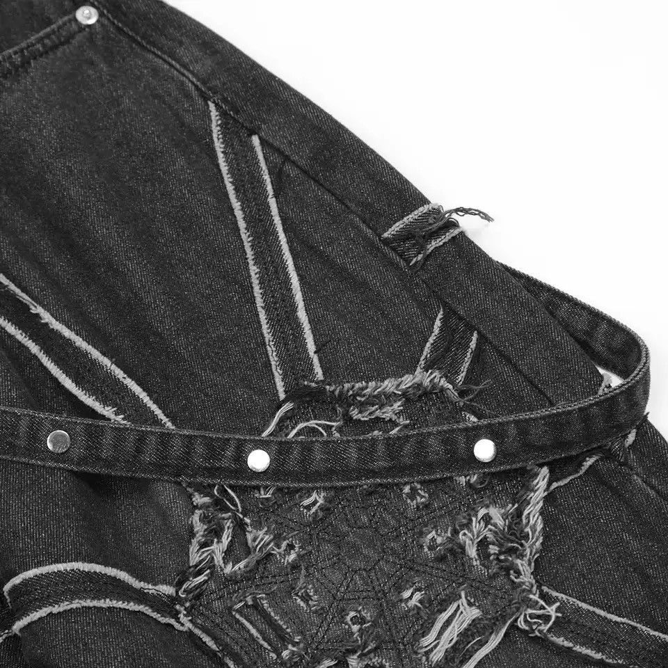 Japanese Brand × Vintage Oversized Hip Hop Wide Leg Jeans Men Y2k Punk Graphic Size US 35 - 6 Thumbnail