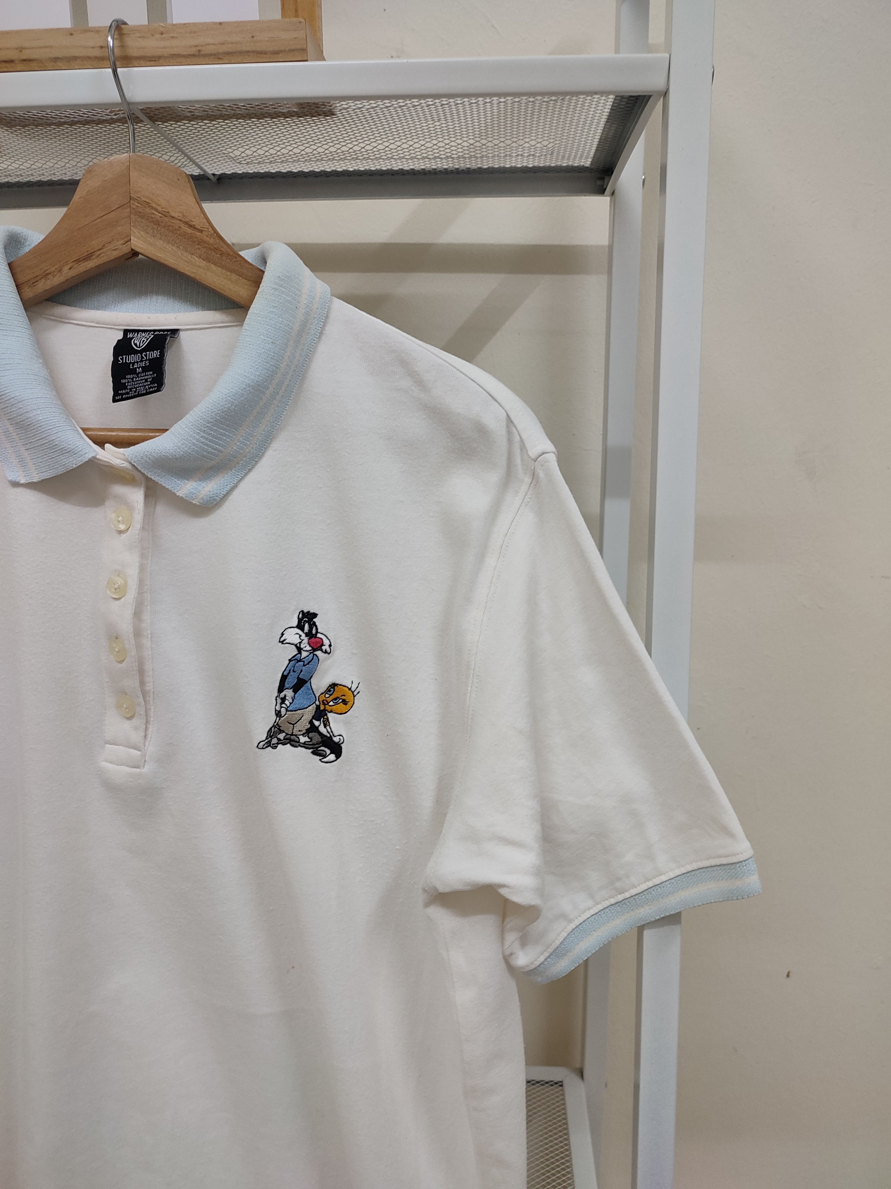 Cartoon Network × Vintage × Warner Bros Vintage 90s WARNER BROS EMBROIDERED CHARACTERS SHIRT Size M / US 6-8 / IT 42-44 - 5 Thumbnail