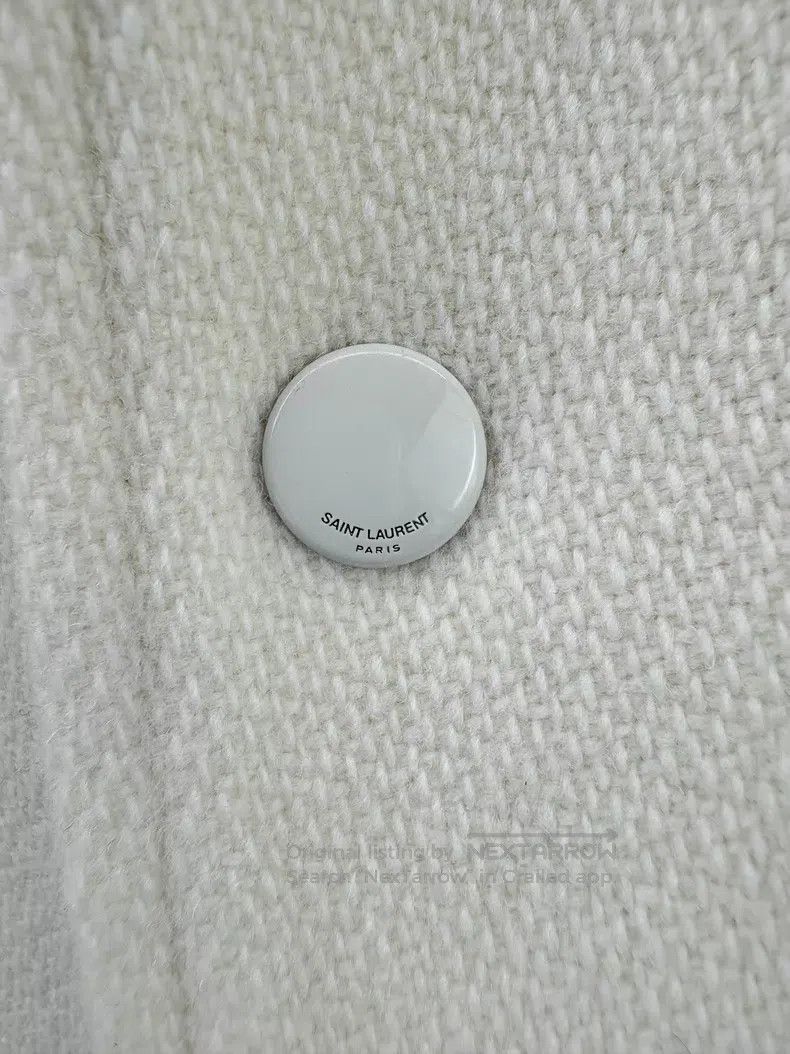 Saint Laurent Paris Saint Laurent Paris White Leather Trim Baseball Jacket i Size US M / EU 48-50 / 2 - 3 Thumbnail