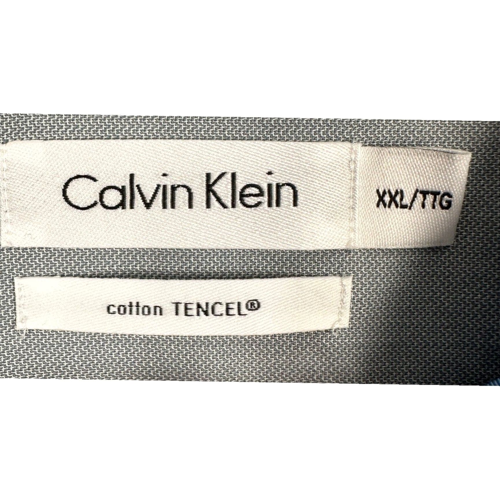 Calvin Klein Calvin Klein Shirt Mens 2XL Light Blue Button Up Roll Tab Long Sleeve Pocket Size US XXL / EU 58 / 5 - 4 Thumbnail