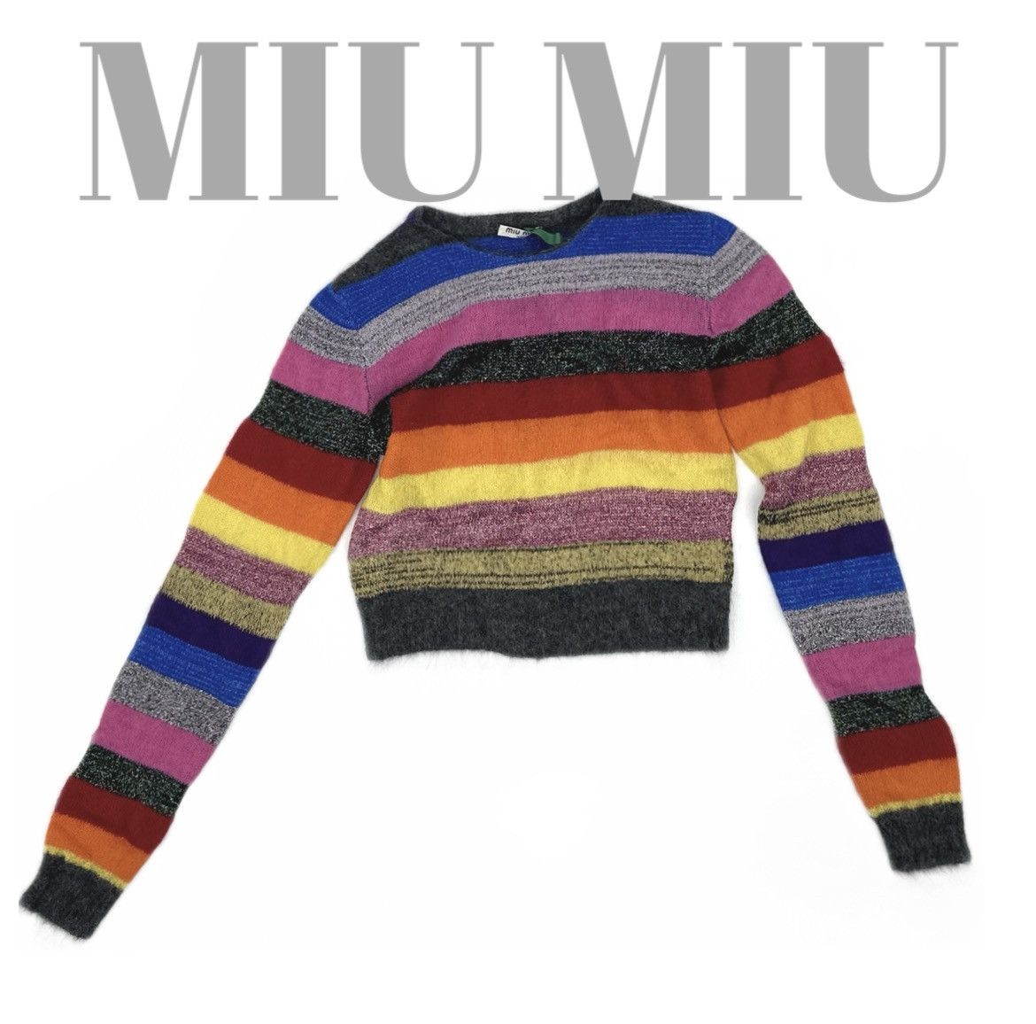 Miu Miu Miu Miu 2018 Striped Knit Sweater Size XS / US 0-2 / IT 36-38 - 1 Thumbnail